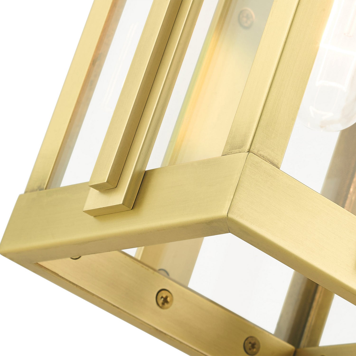 Livex Lighting - 27712-08 - One Light Outdoor Wall Lantern - Lexington - Natural Brass