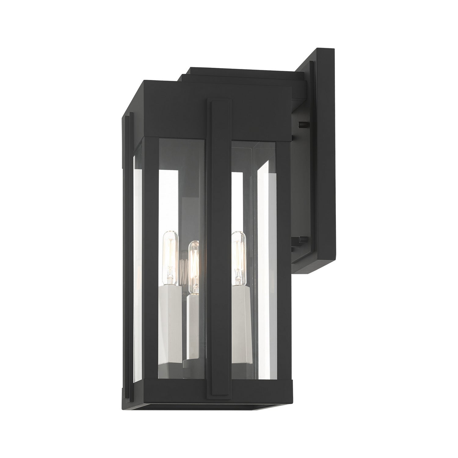 Livex Lighting - 27714-04 - Three Light Outdoor Wall Lantern - Lexington - Black
