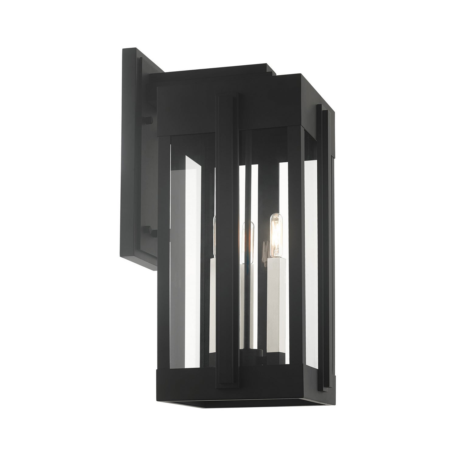 Livex Lighting - 27715-04 - Three Light Outdoor Wall Lantern - Lexington - Black