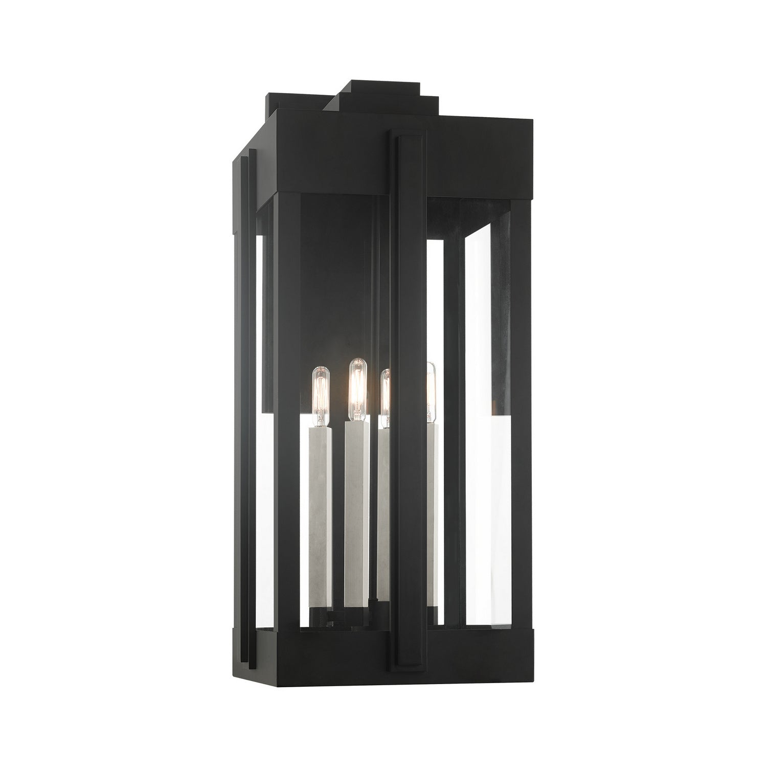 Livex Lighting - 27716-04 - Four Light Outdoor Wall Lantern - Lexington - Black