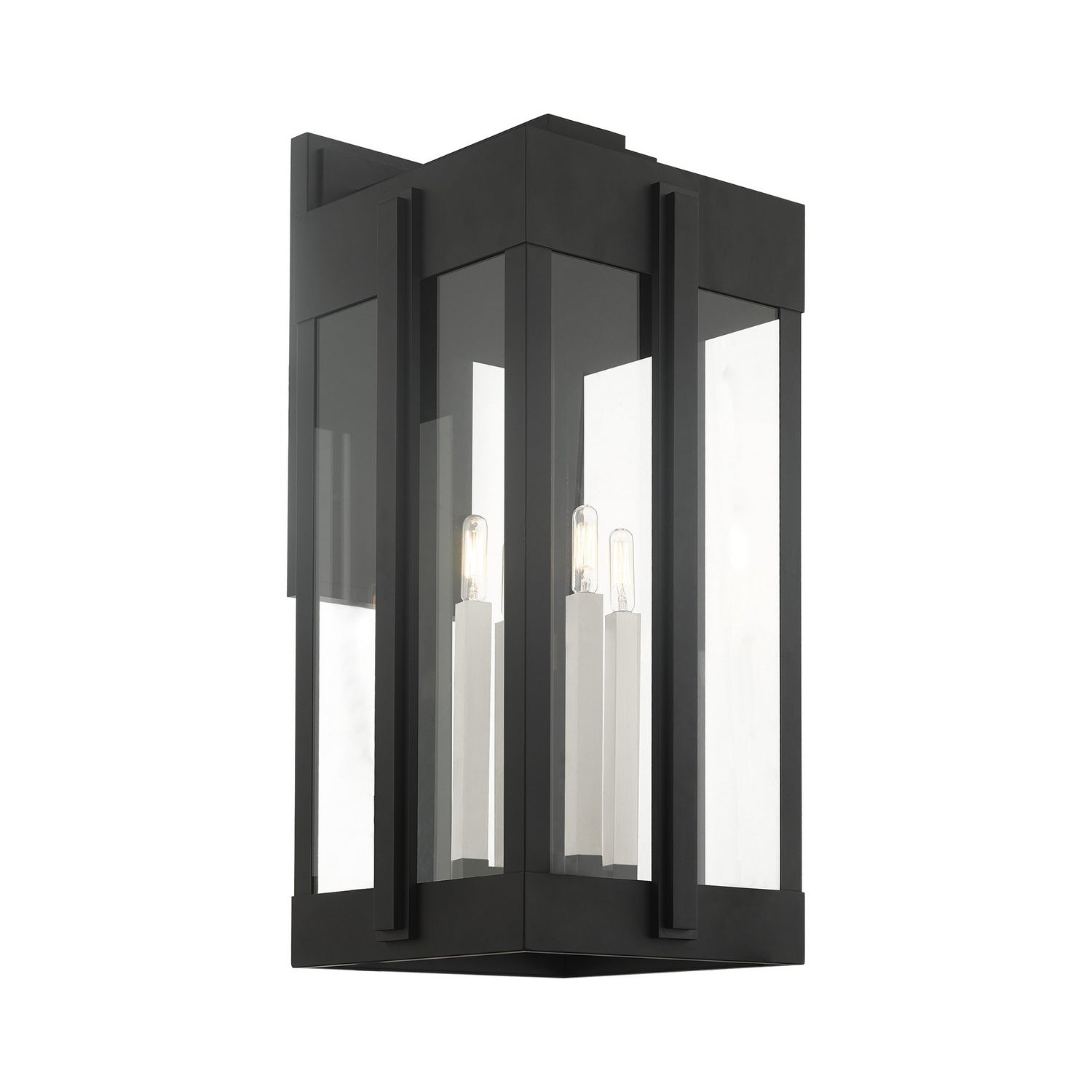Livex Lighting - 27716-04 - Four Light Outdoor Wall Lantern - Lexington - Black