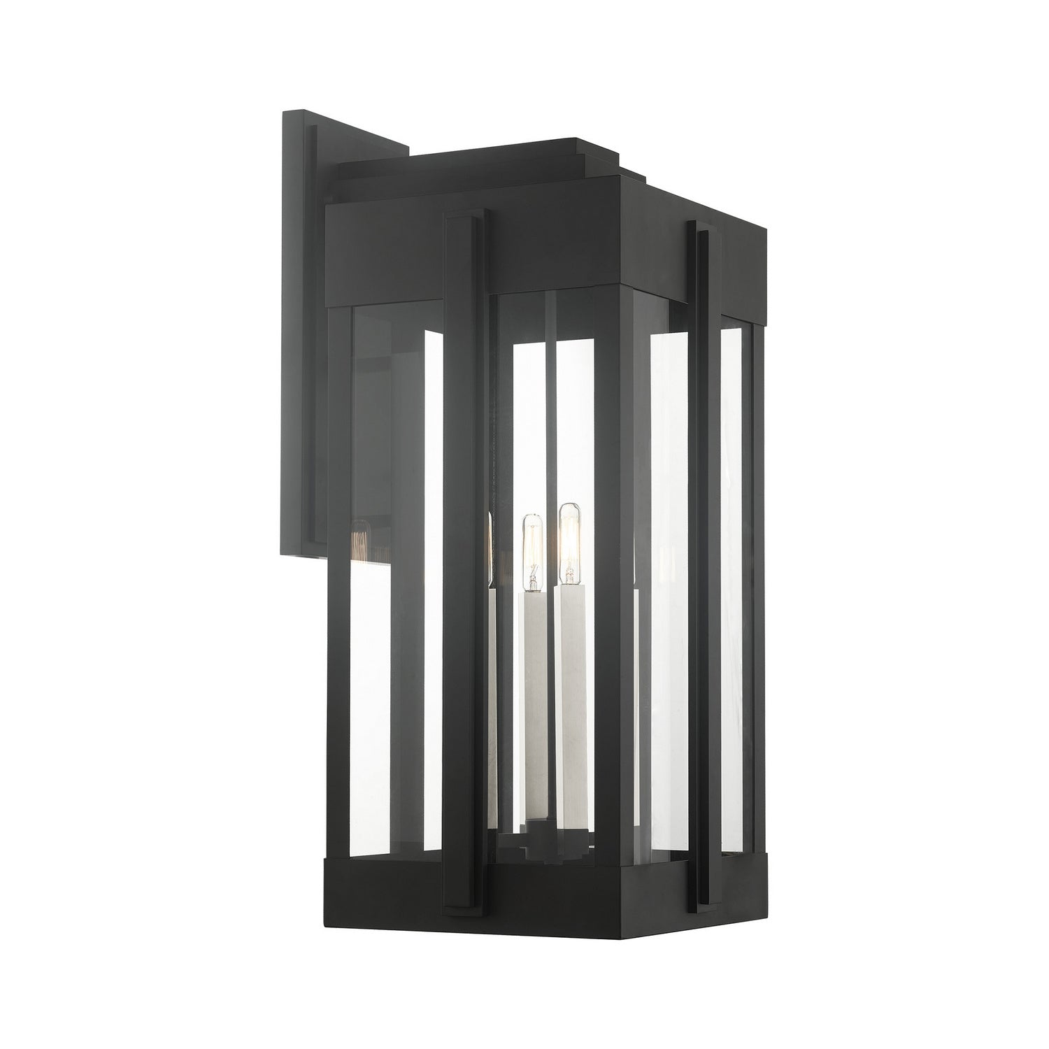 Livex Lighting - 27716-04 - Four Light Outdoor Wall Lantern - Lexington - Black