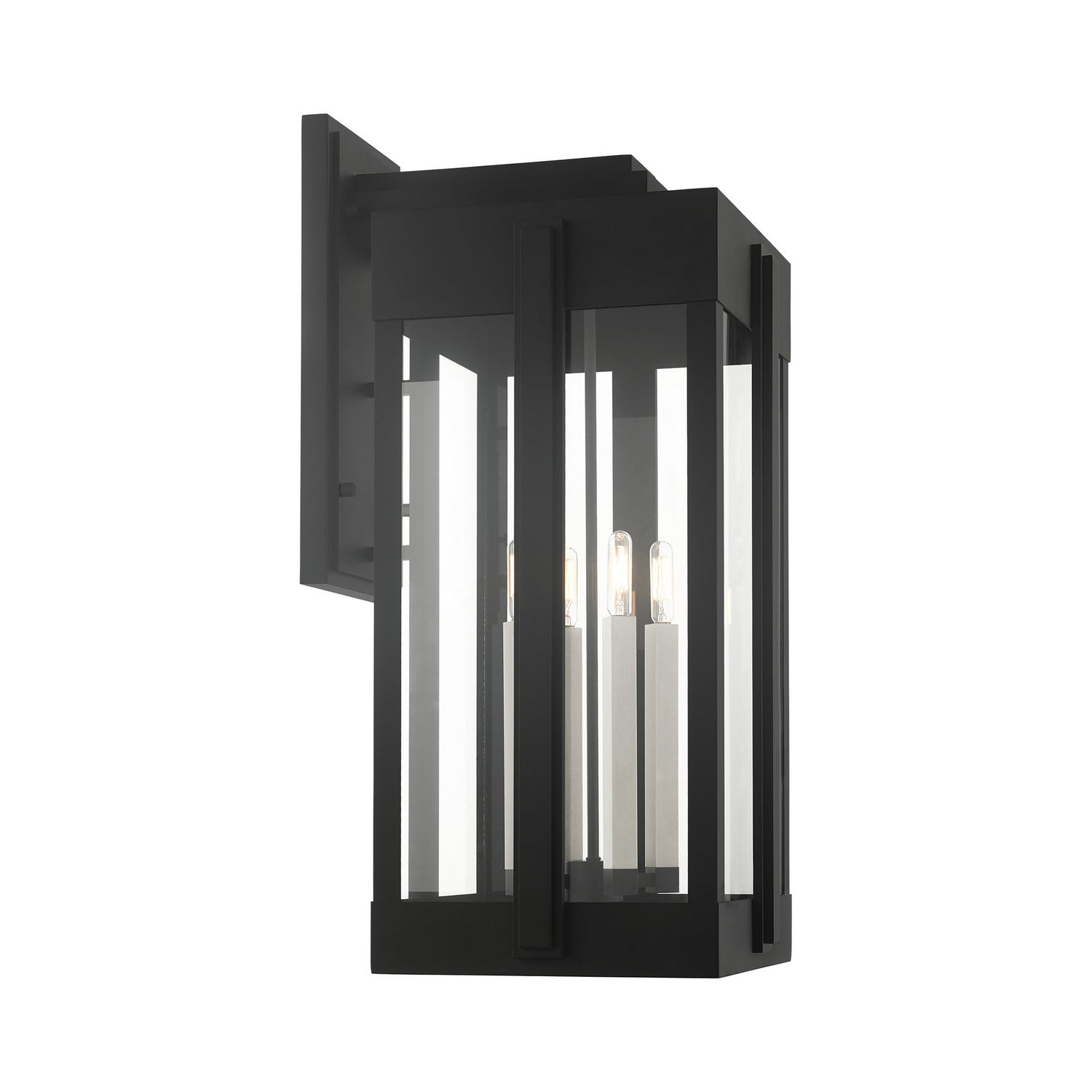 Livex Lighting - 27716-04 - Four Light Outdoor Wall Lantern - Lexington - Black