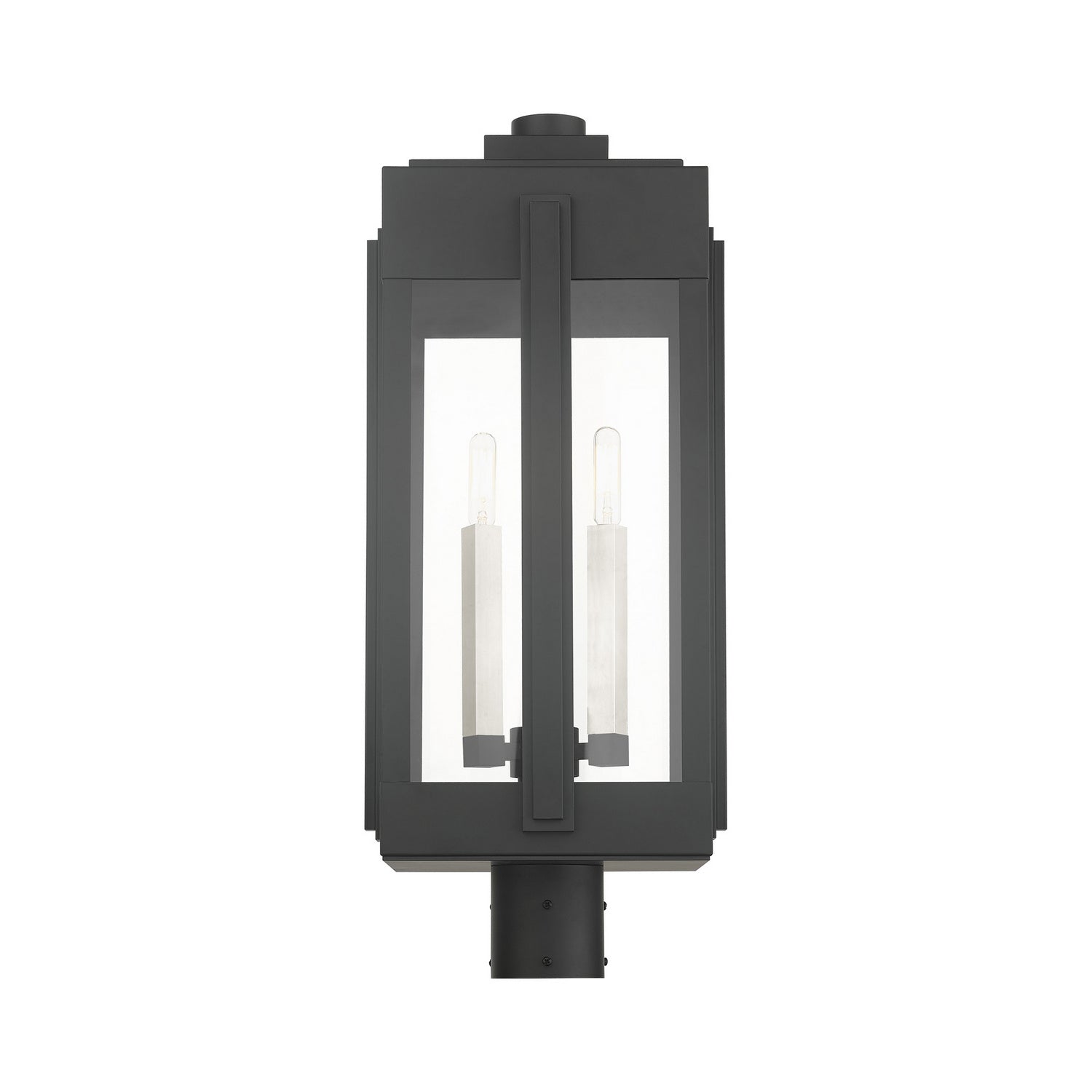 Livex Lighting - 27717-04 - Three Light Outdoor Post Top Lantern - Lexington - Black