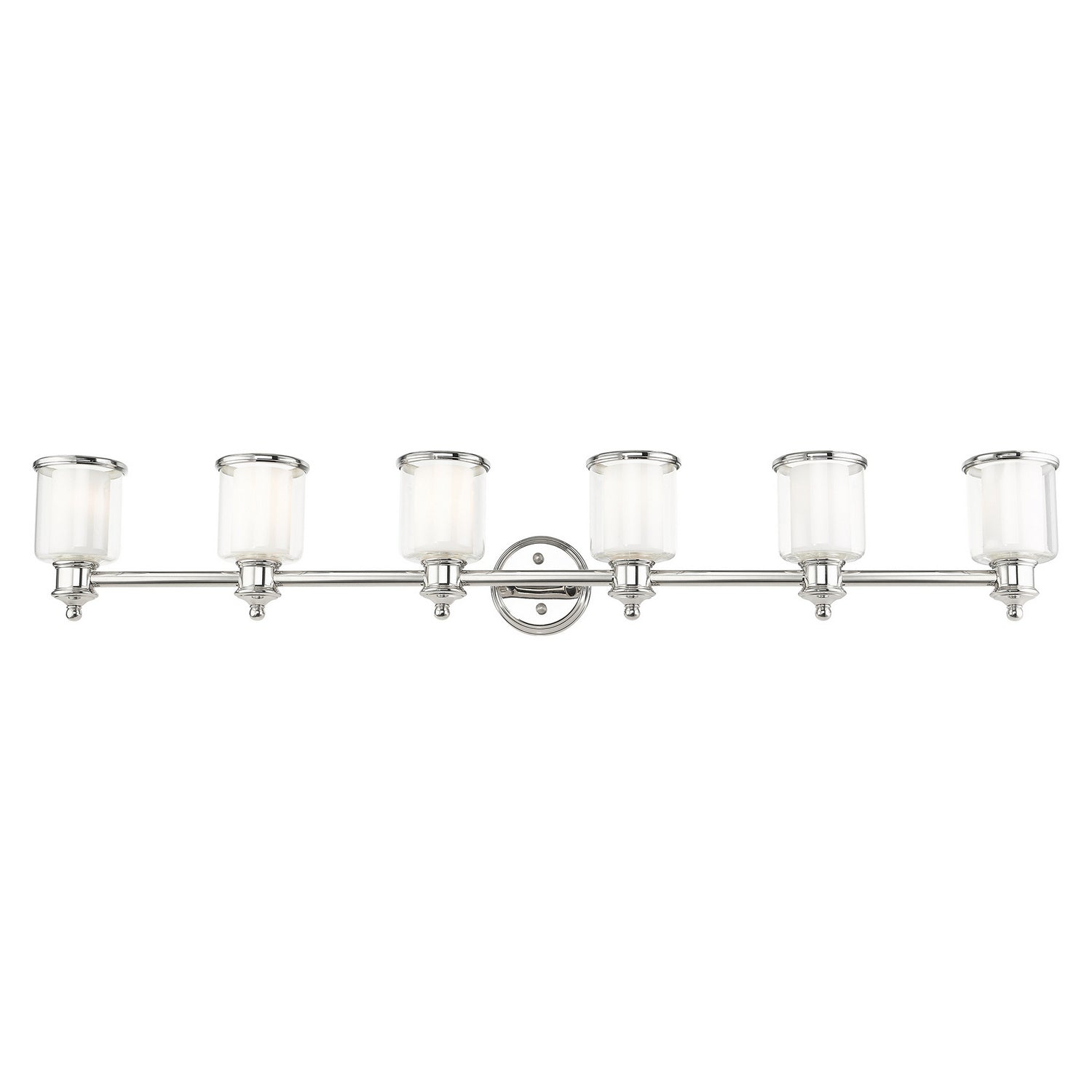 Livex Lighting - 40216-35 - Six Light Vanity - Middlebush - Polished Nickel