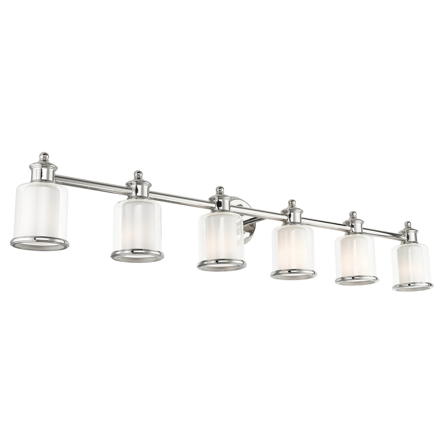 Livex Lighting - 40216-35 - Six Light Vanity - Middlebush - Polished Nickel