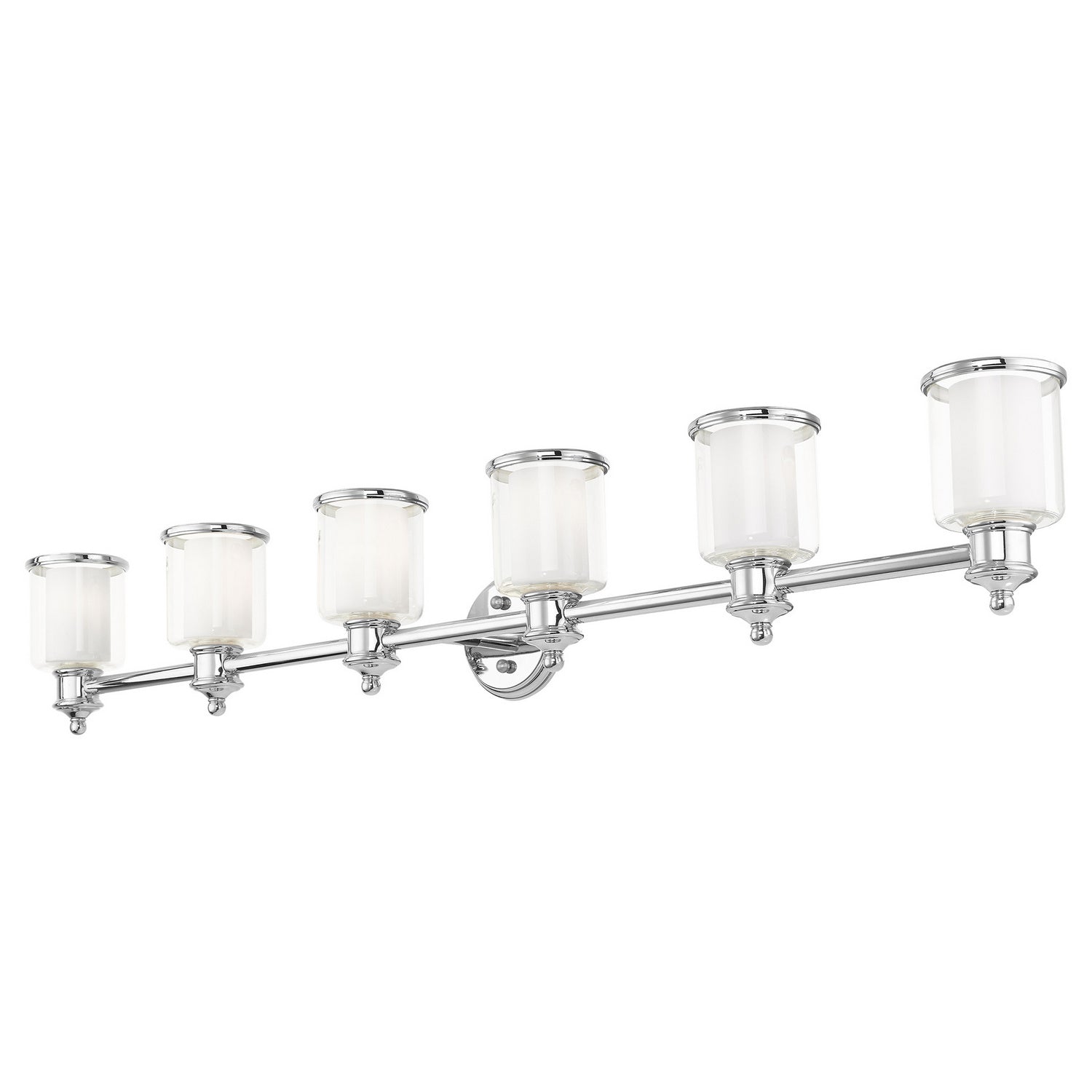 Livex Lighting - 40216-35 - Six Light Vanity - Middlebush - Polished Nickel
