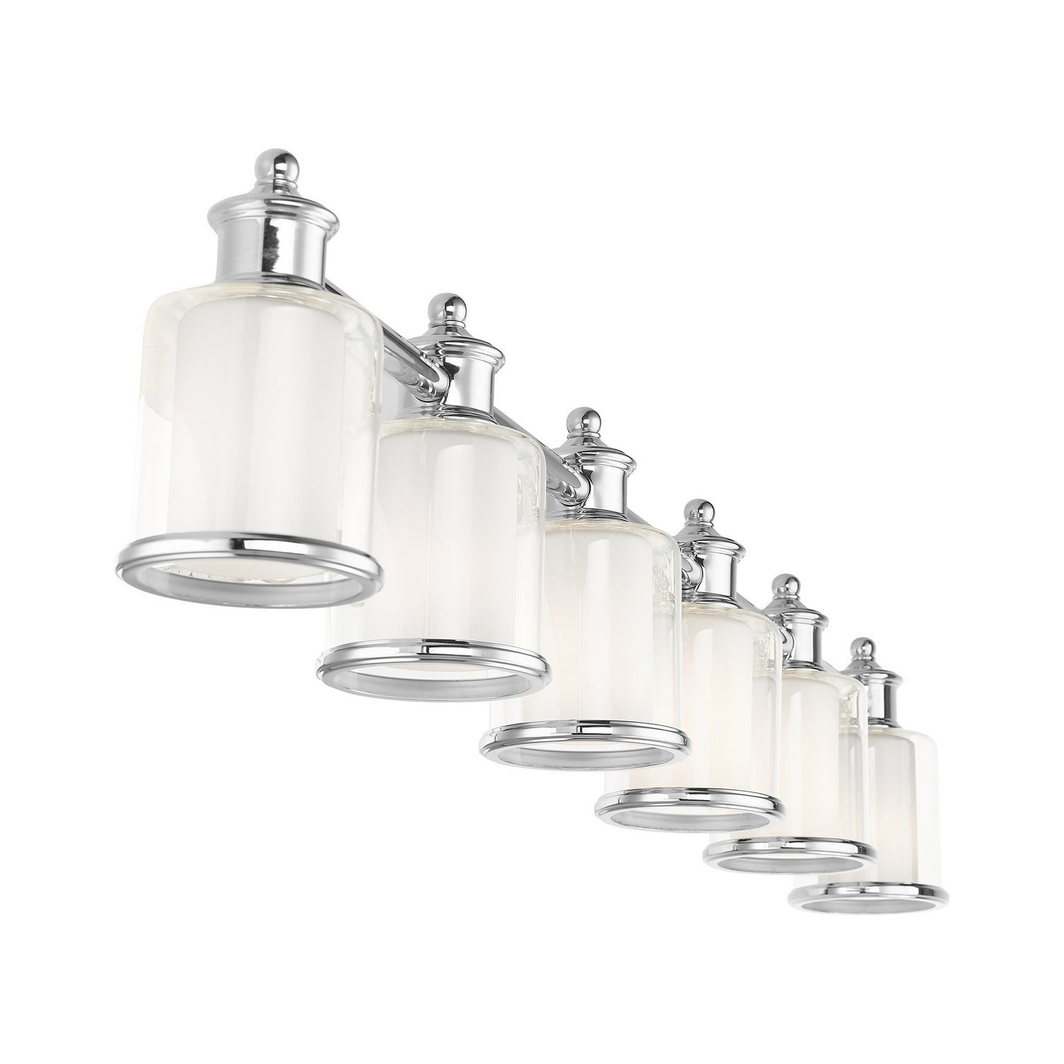 Livex Lighting - 40216-35 - Six Light Vanity - Middlebush - Polished Nickel