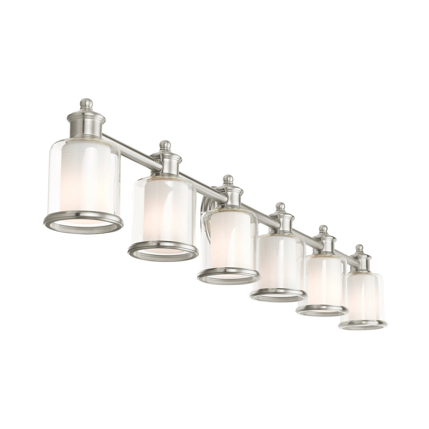 Livex Lighting - 40216-91 - Six Light Vanity - Middlebush - Brushed Nickel