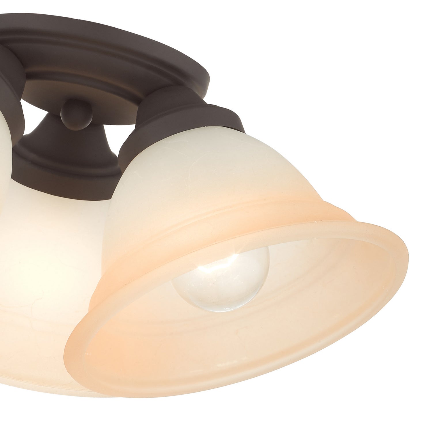 Livex Lighting - 40729-07 - Three Light Flush Mount - Wynnewood - Bronze