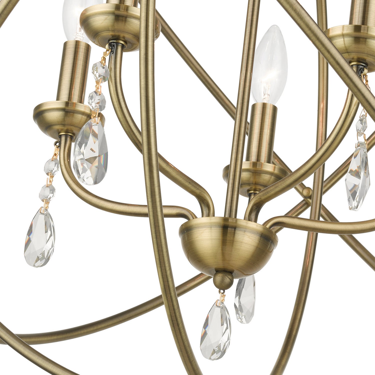 Livex Lighting - 40905-01 - Five Light Chandelier - Aria - Antique Brass