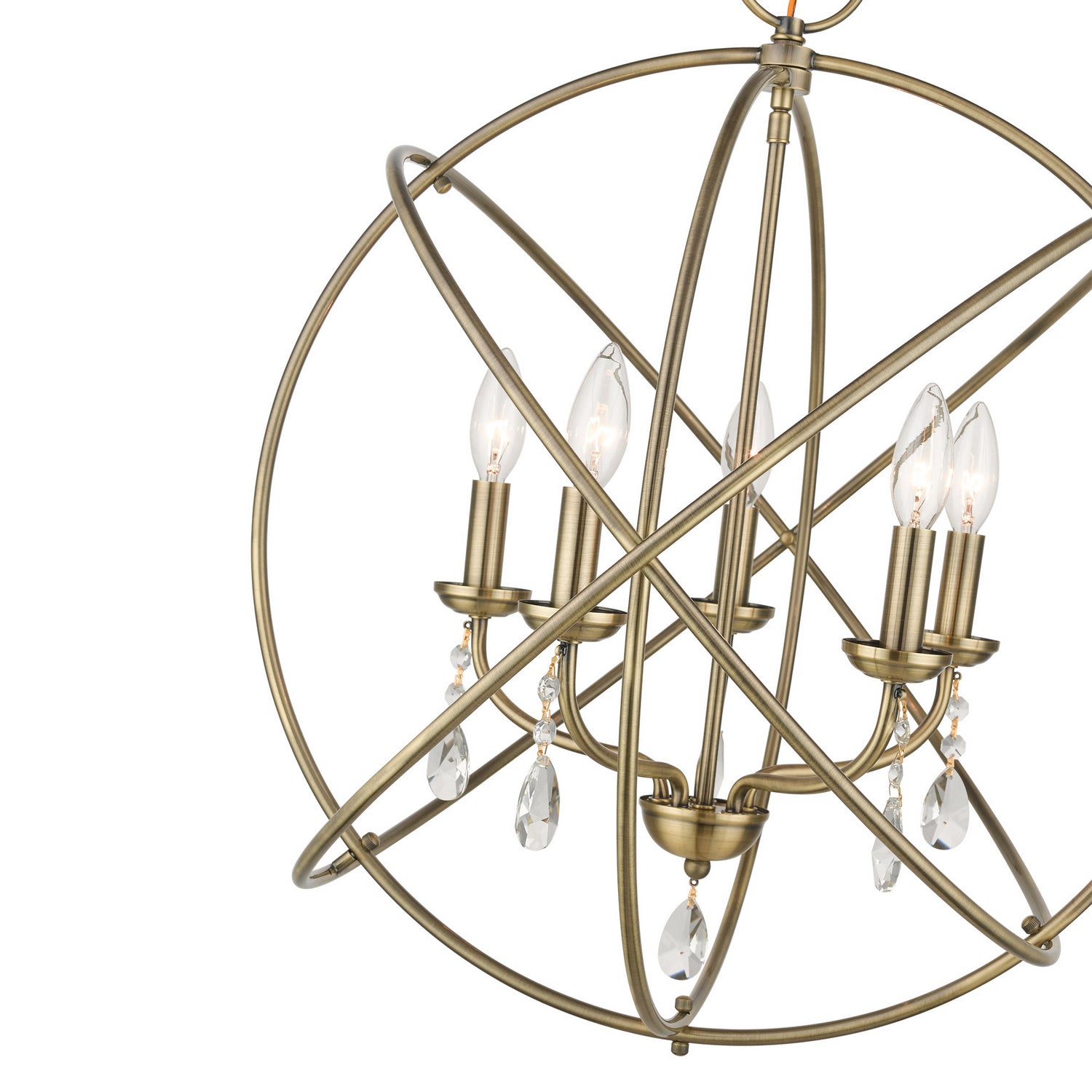Livex Lighting - 40905-01 - Five Light Chandelier - Aria - Antique Brass