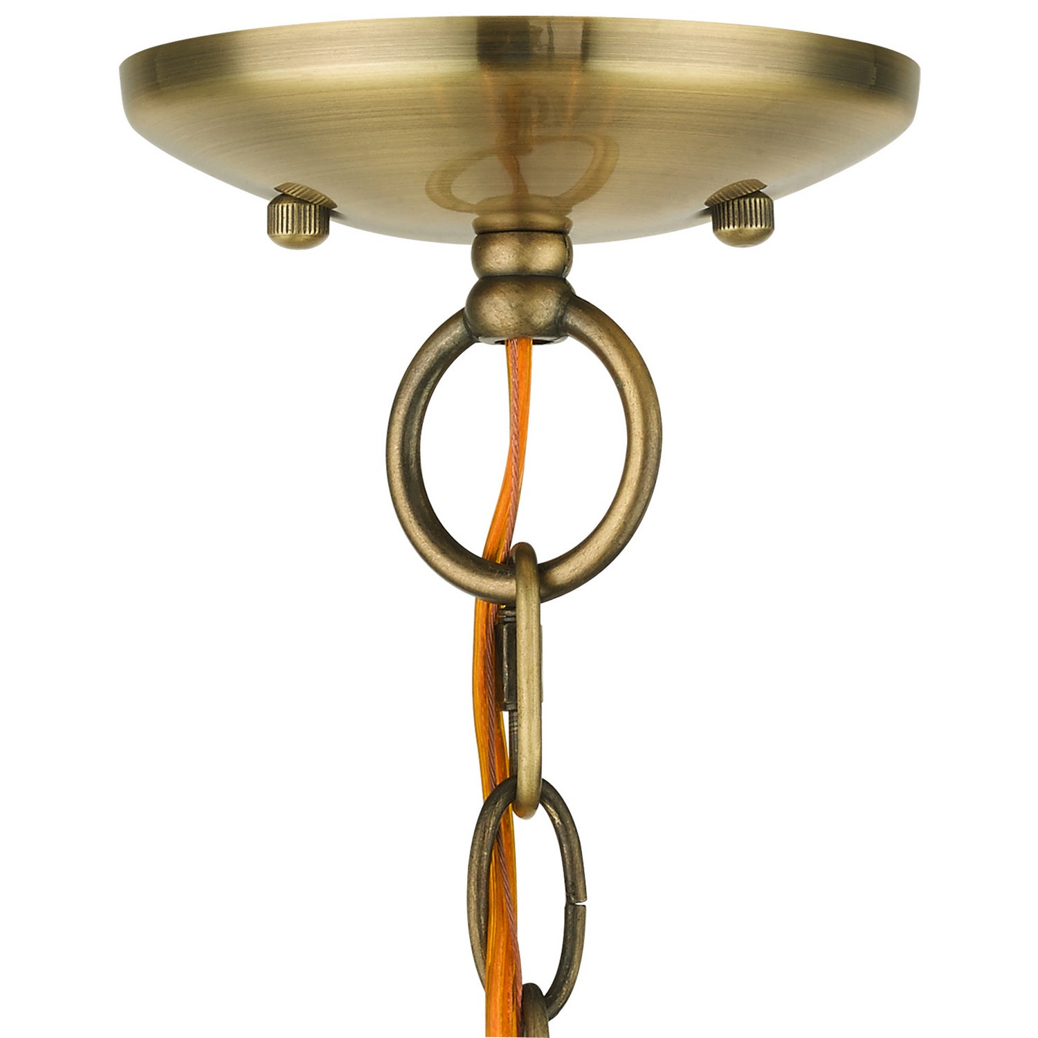 Livex Lighting - 40905-01 - Five Light Chandelier - Aria - Antique Brass