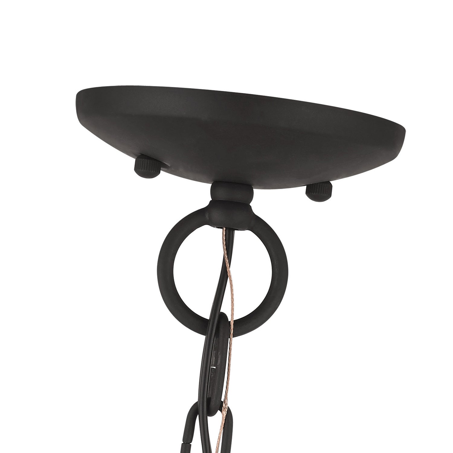 Livex Lighting - 40905-04 - Five Light Chandelier - Aria - Black w/ Satin Nickels