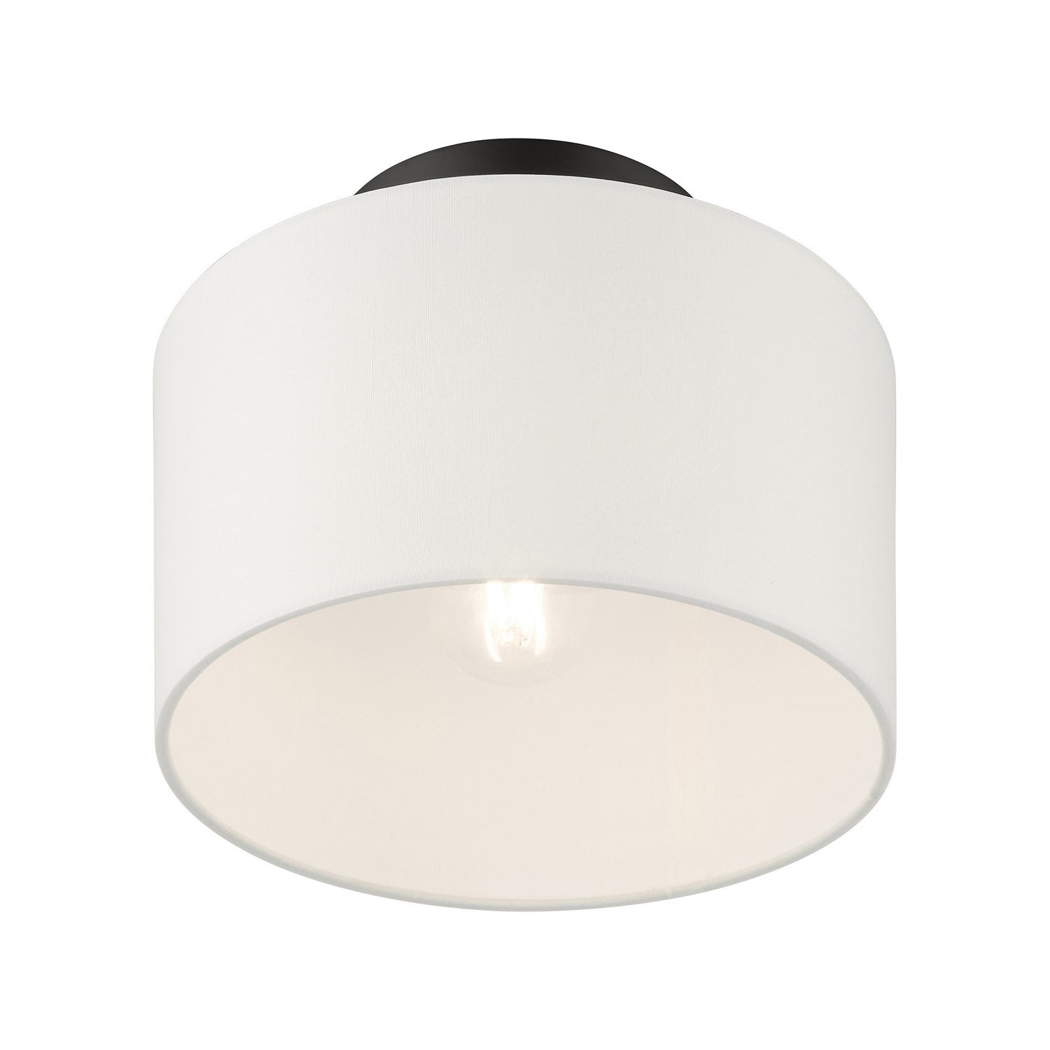 Livex Lighting - 41095-04 - One Light Semi Flush Mount - Meridian - Black