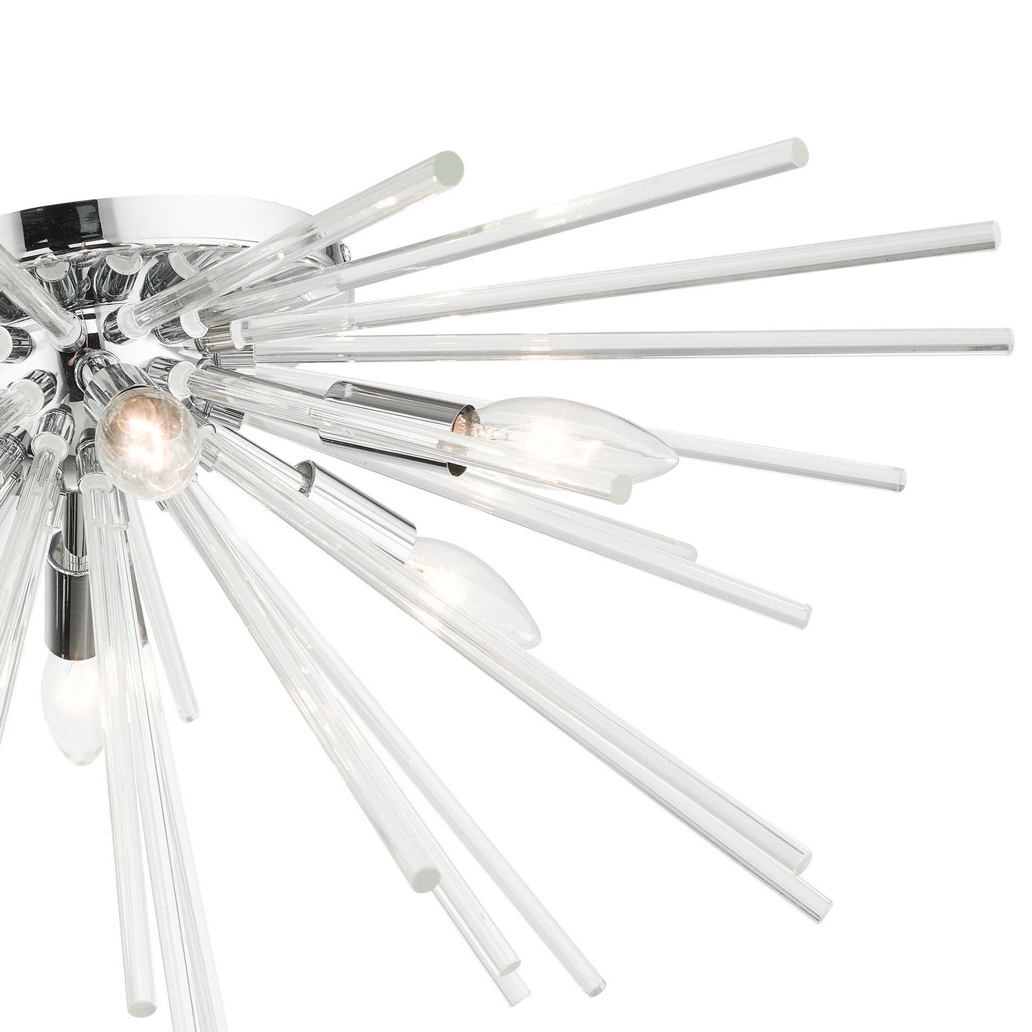 Livex Lighting - 41251-05 - Six Light Flush Mount - Utopia - Polished Chrome