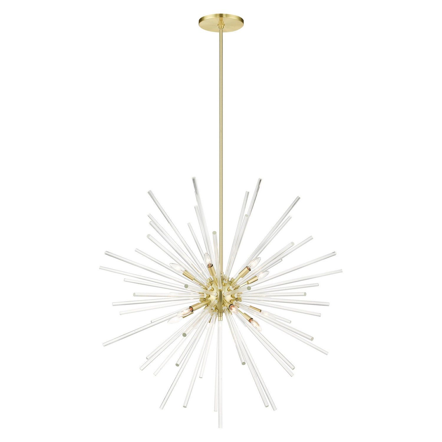 Livex Lighting - 41259-12 - 12 Light Foyer Pendant - Utopia - Satin Brass