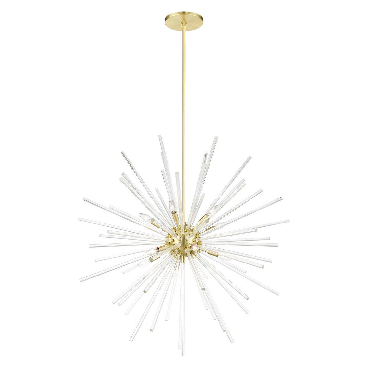 Livex Lighting - 41259-12 - 12 Light Foyer Pendant - Utopia - Satin Brass