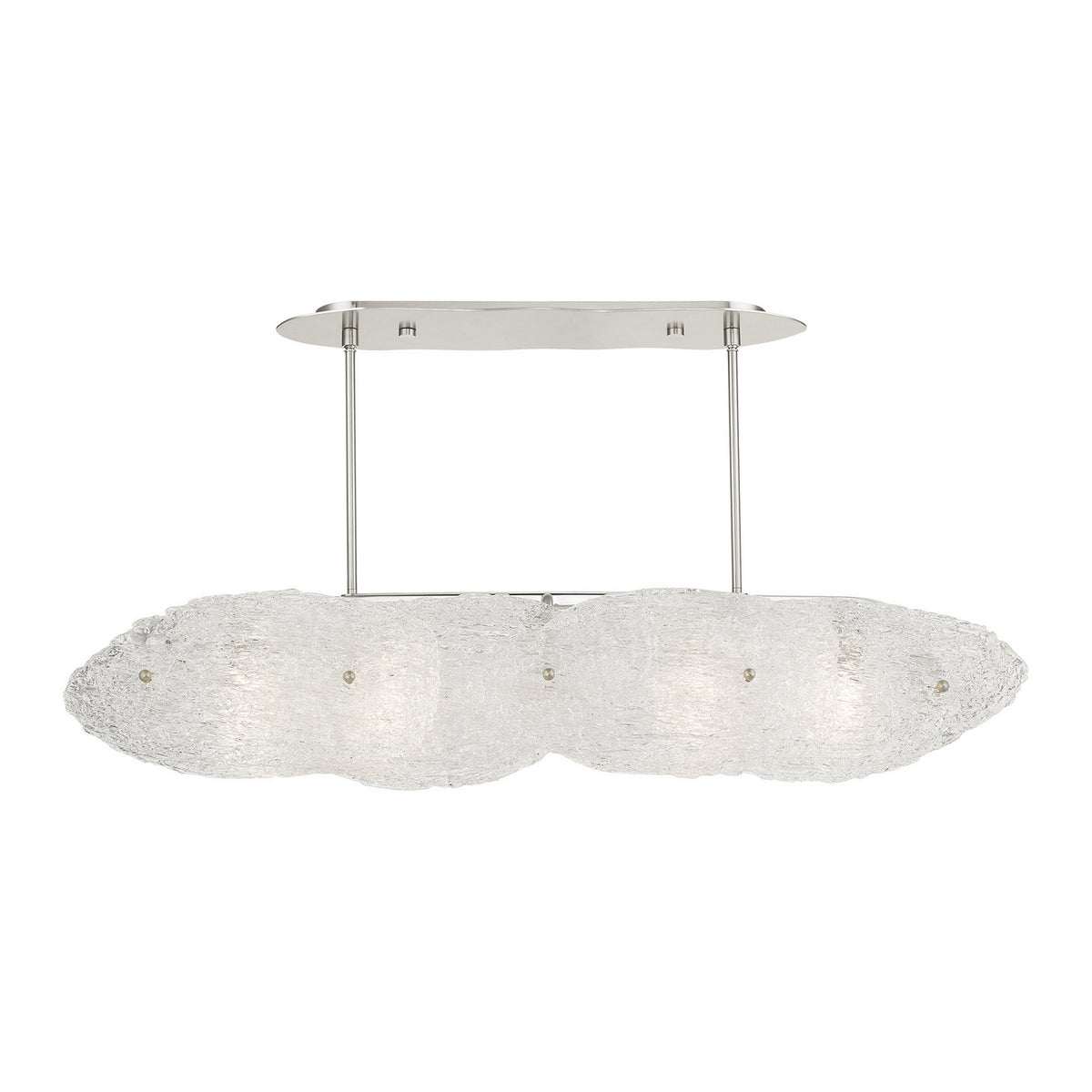 Livex Lighting - 45438-91 - Five Light Linear Chandelier - Belvidere - Brushed Nickel