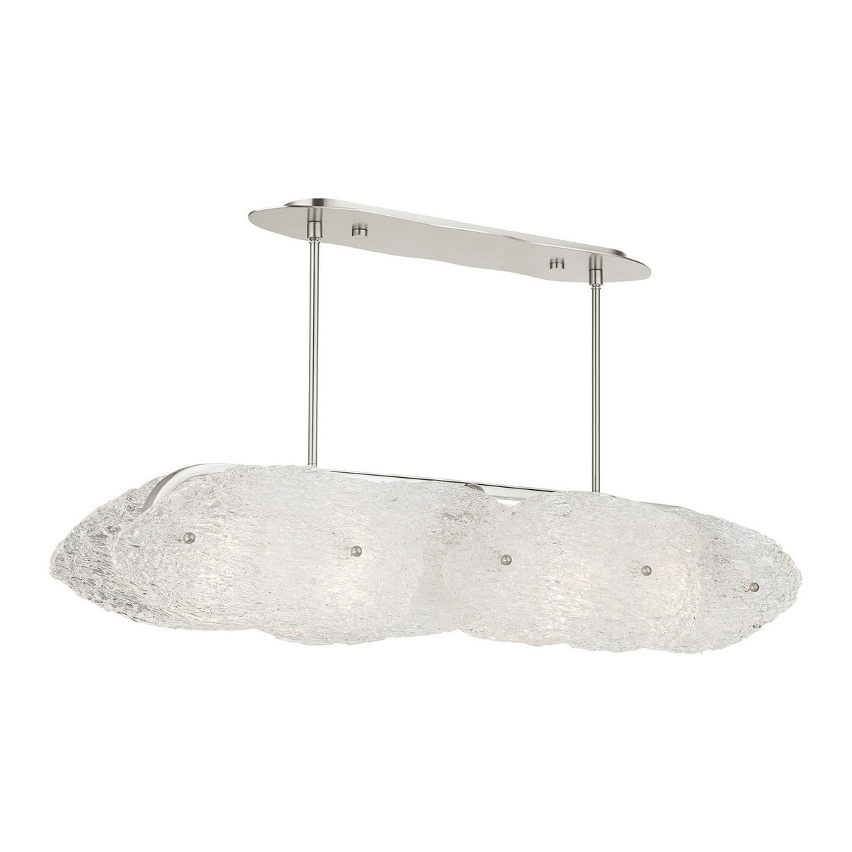 Livex Lighting - 45438-91 - Five Light Linear Chandelier - Belvidere - Brushed Nickel