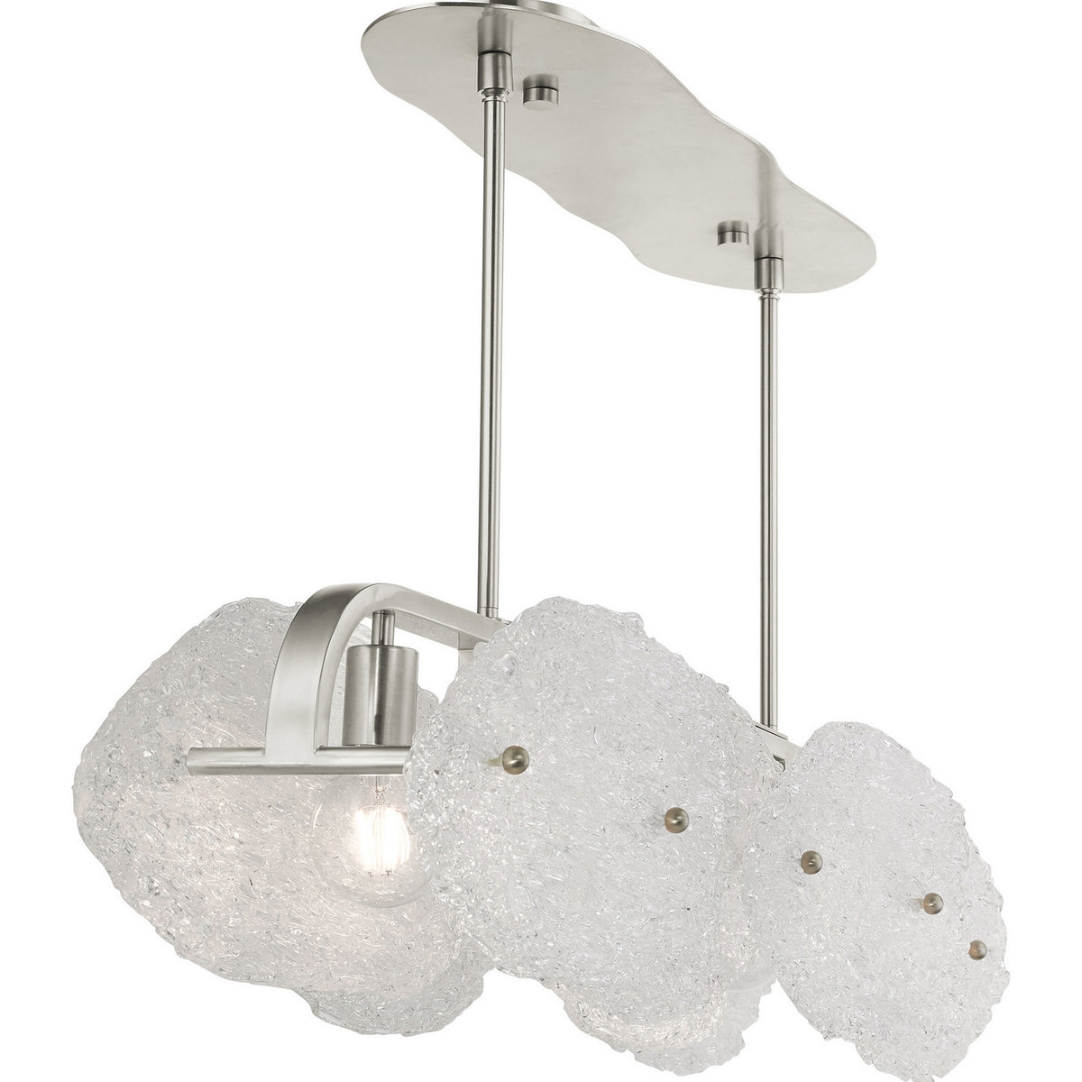 Livex Lighting - 45438-91 - Five Light Linear Chandelier - Belvidere - Brushed Nickel