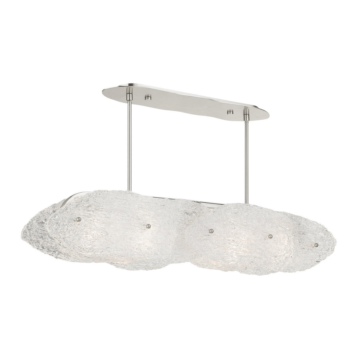 Livex Lighting - 45438-91 - Five Light Linear Chandelier - Belvidere - Brushed Nickel