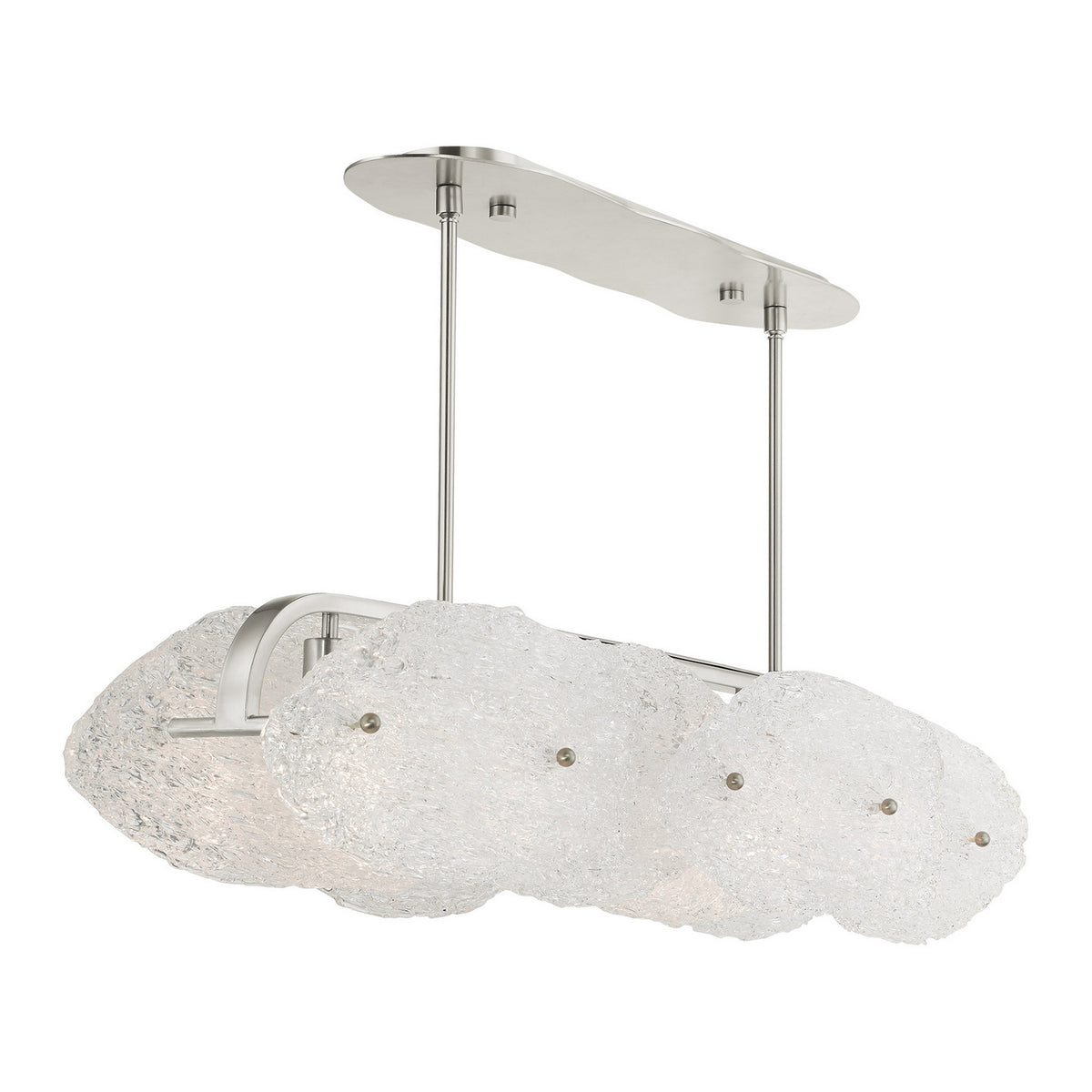 Livex Lighting - 45438-91 - Five Light Linear Chandelier - Belvidere - Brushed Nickel