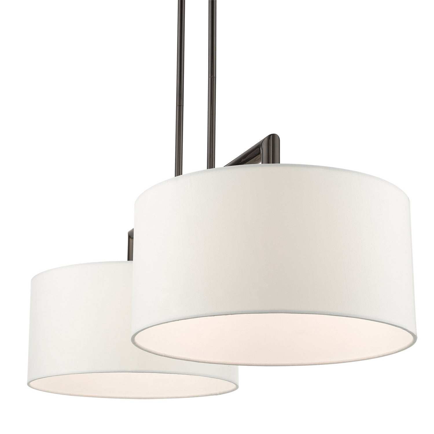 Livex Lighting - 45492-46 - Two Light Linear Chandelier - Meridian - Black Chrome