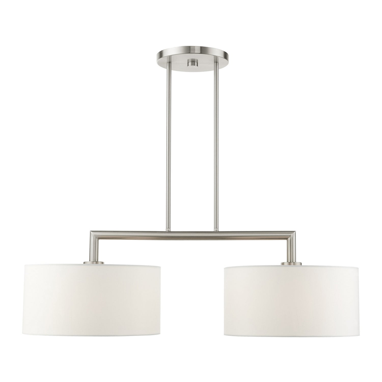 Livex Lighting - 45492-91 - Two Light Linear Chandelier - Meridian - Brushed Nickel