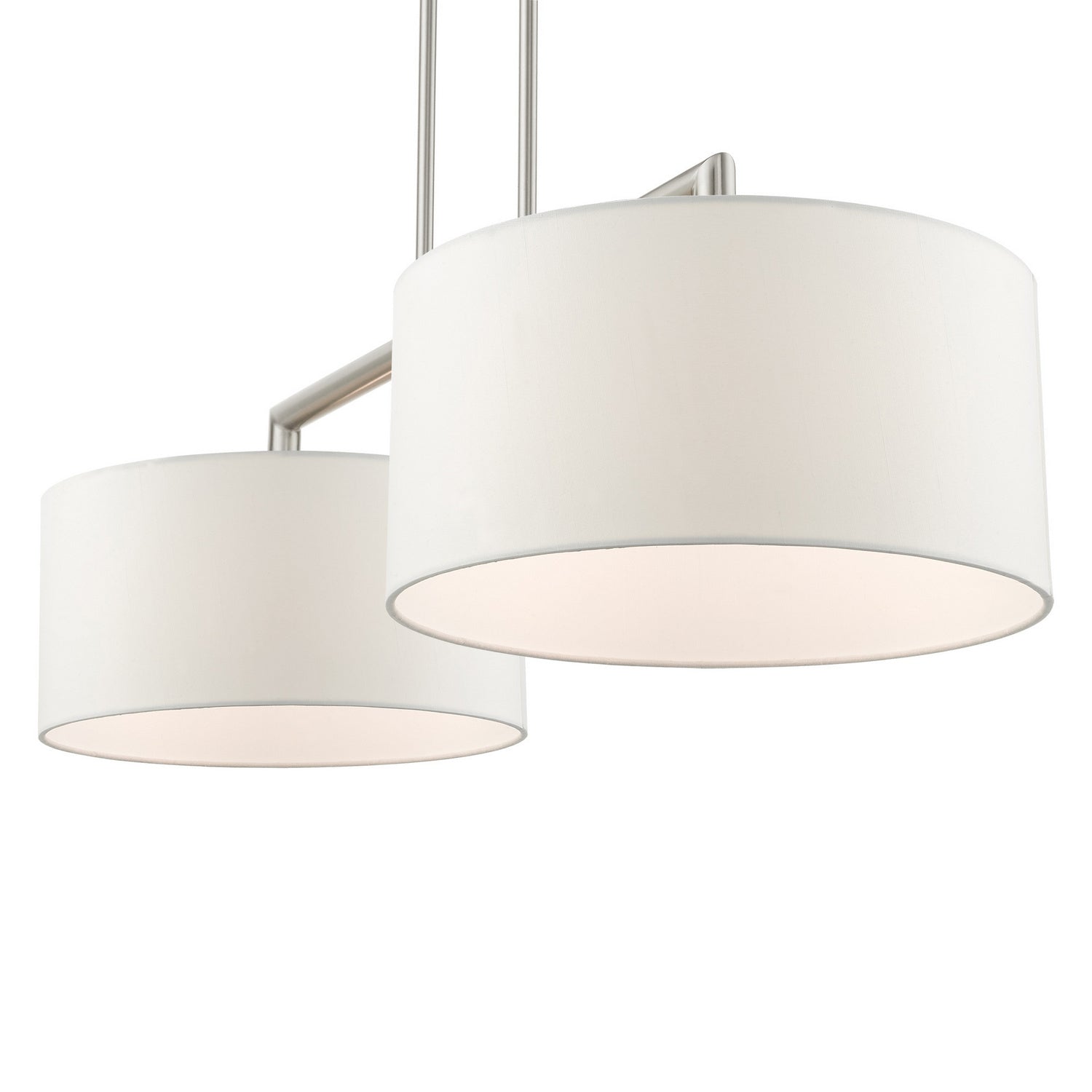 Livex Lighting - 45492-91 - Two Light Linear Chandelier - Meridian - Brushed Nickel