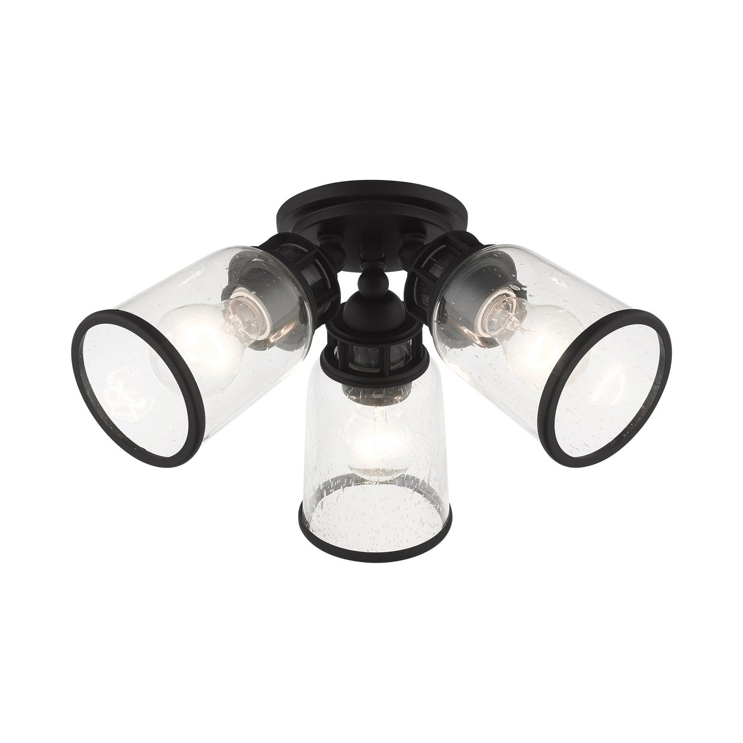 Livex Lighting - 45503-04 - Three Light Flush Mount - Lawrenceville - Black