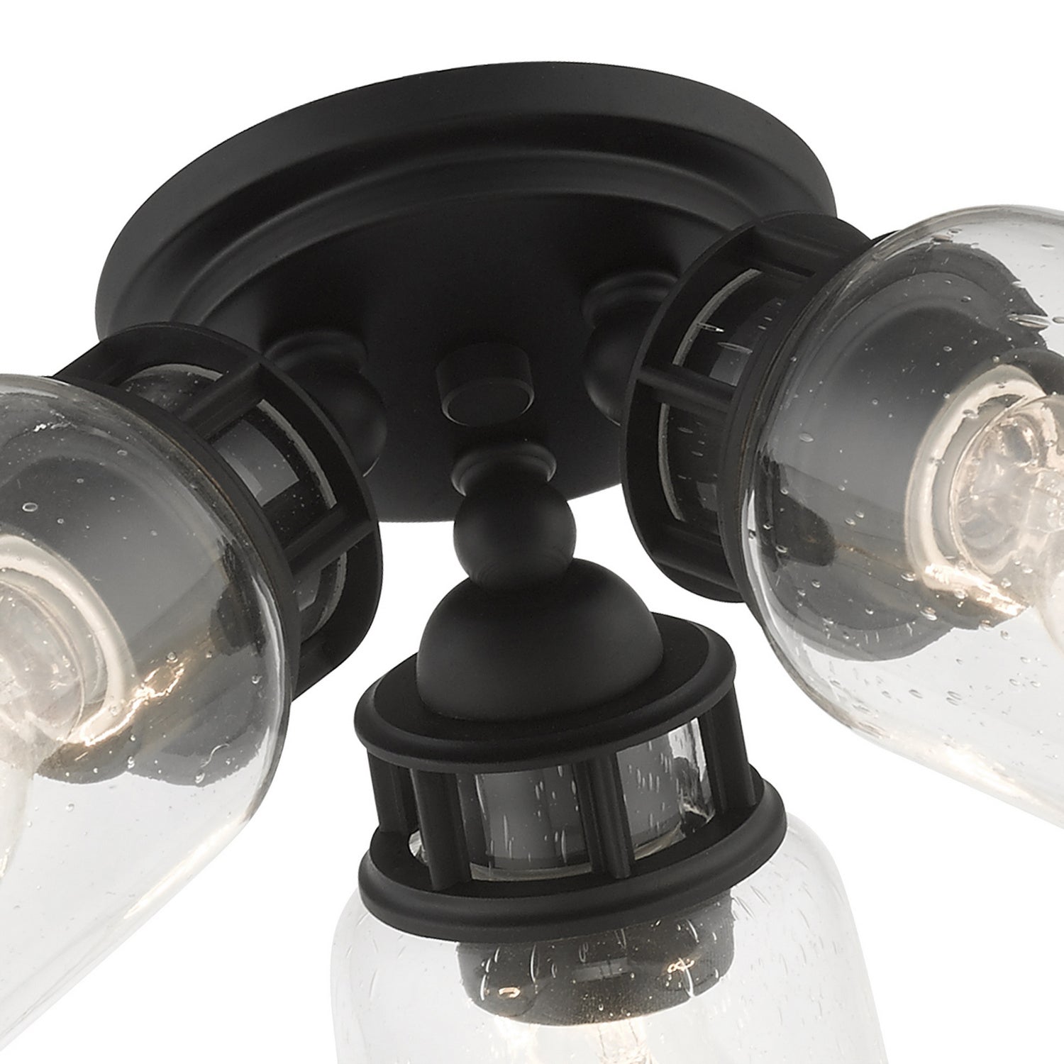 Livex Lighting - 45503-04 - Three Light Flush Mount - Lawrenceville - Black