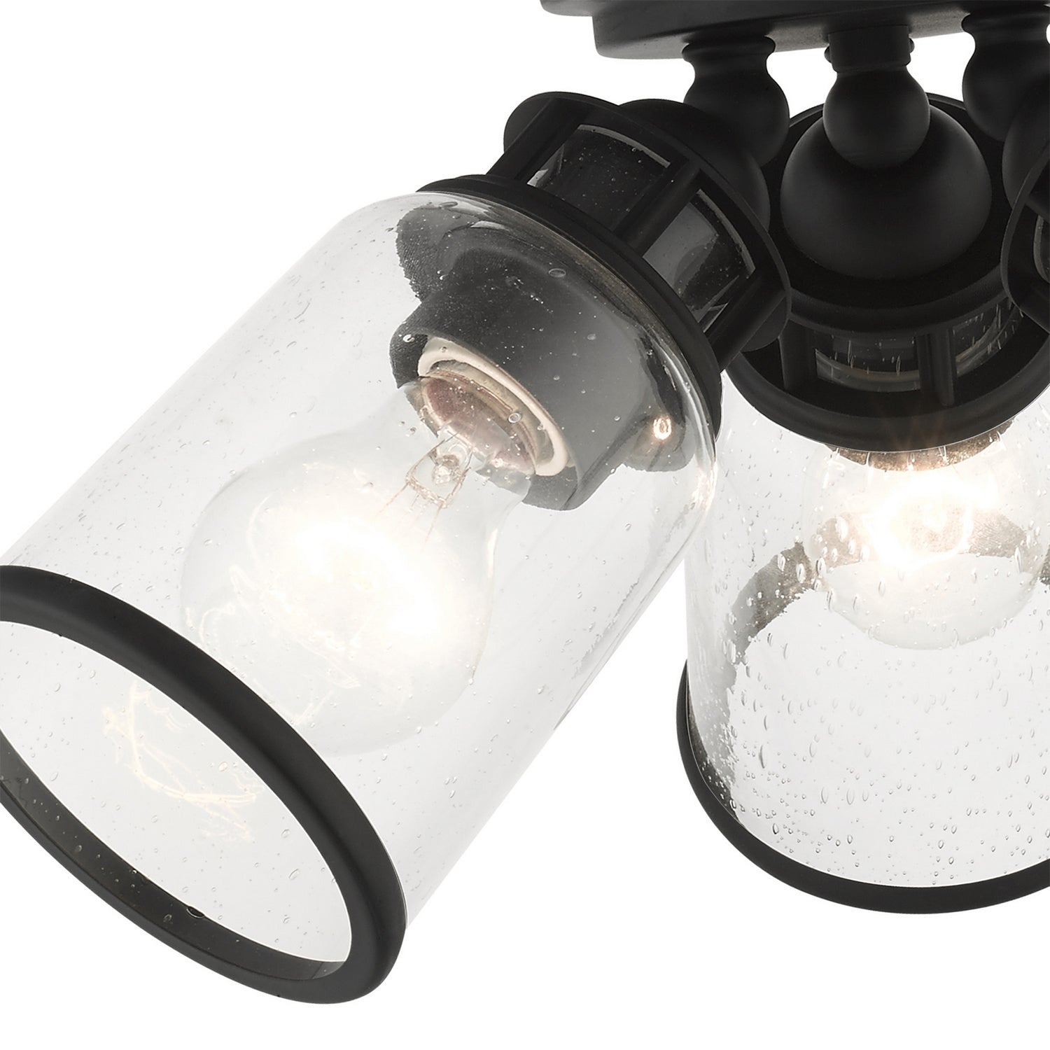 Livex Lighting - 45503-04 - Three Light Flush Mount - Lawrenceville - Black