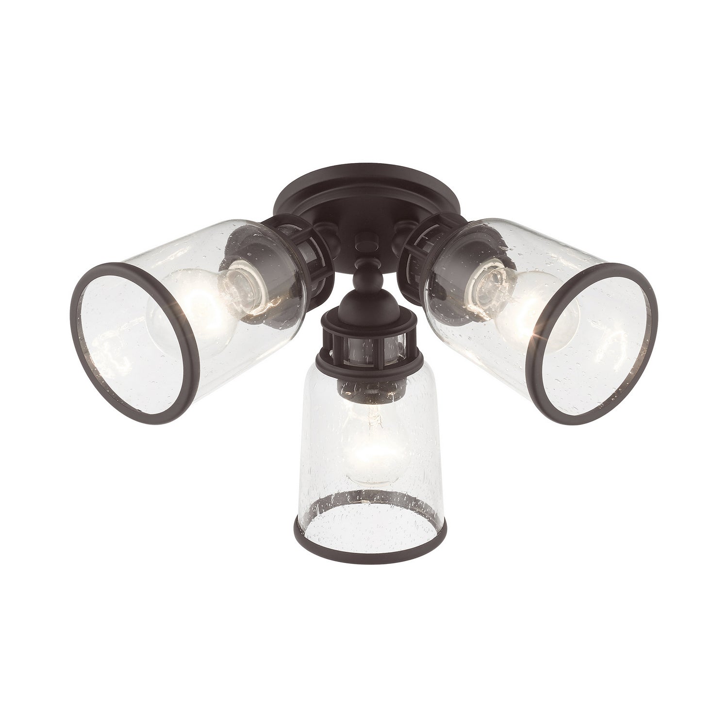 Livex Lighting - 45503-07 - Three Light Flush Mount - Lawrenceville - Bronze