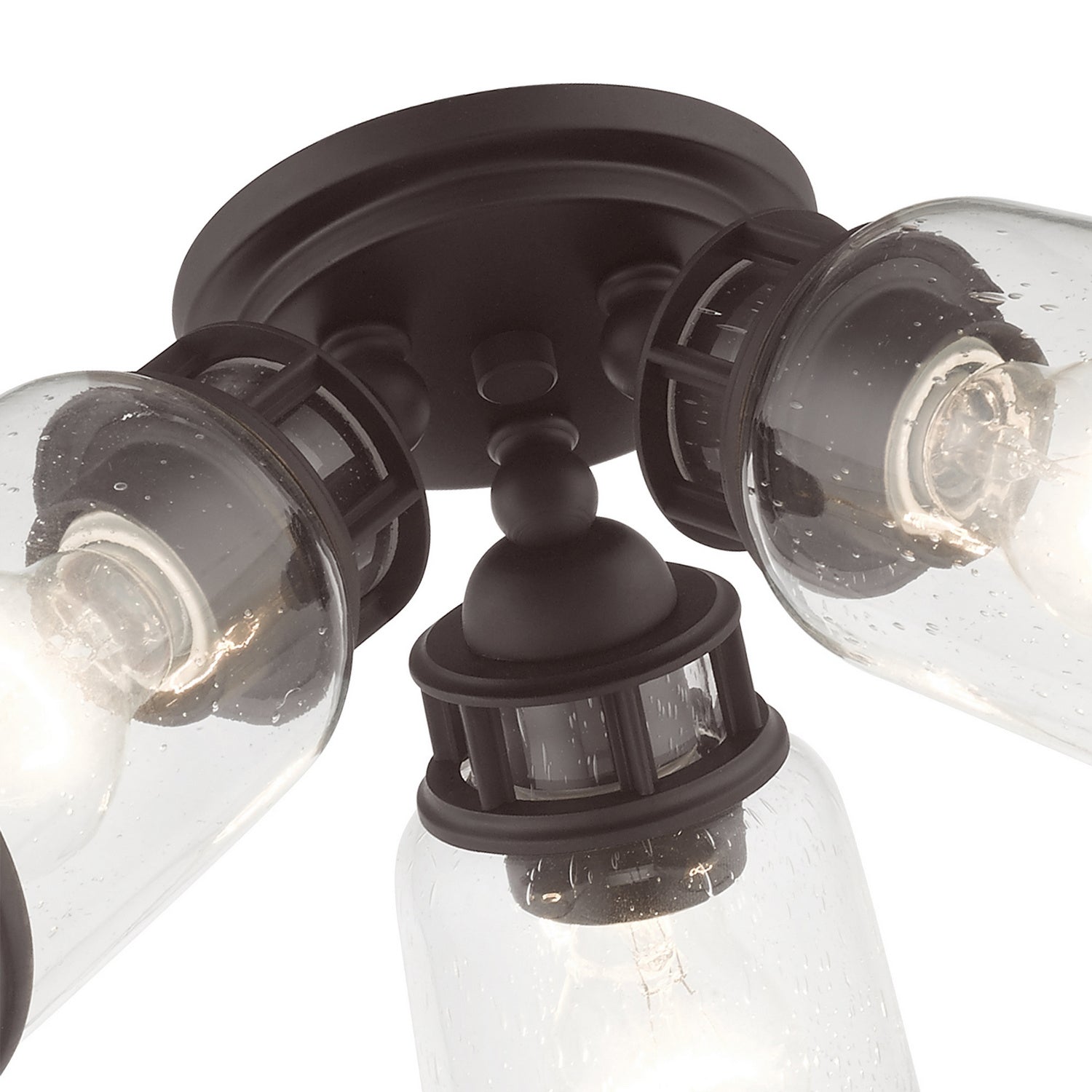 Livex Lighting - 45503-07 - Three Light Flush Mount - Lawrenceville - Bronze