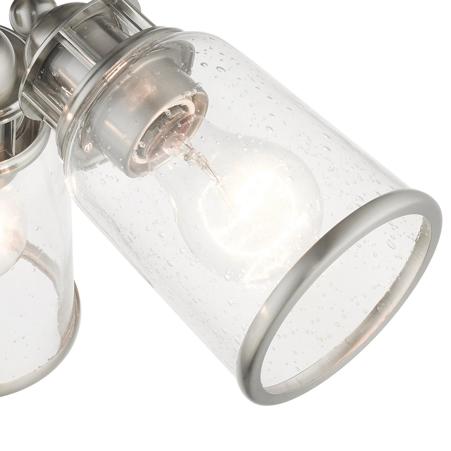 Livex Lighting - 45503-91 - Three Light Flush Mount - Lawrenceville - Brushed Nickel
