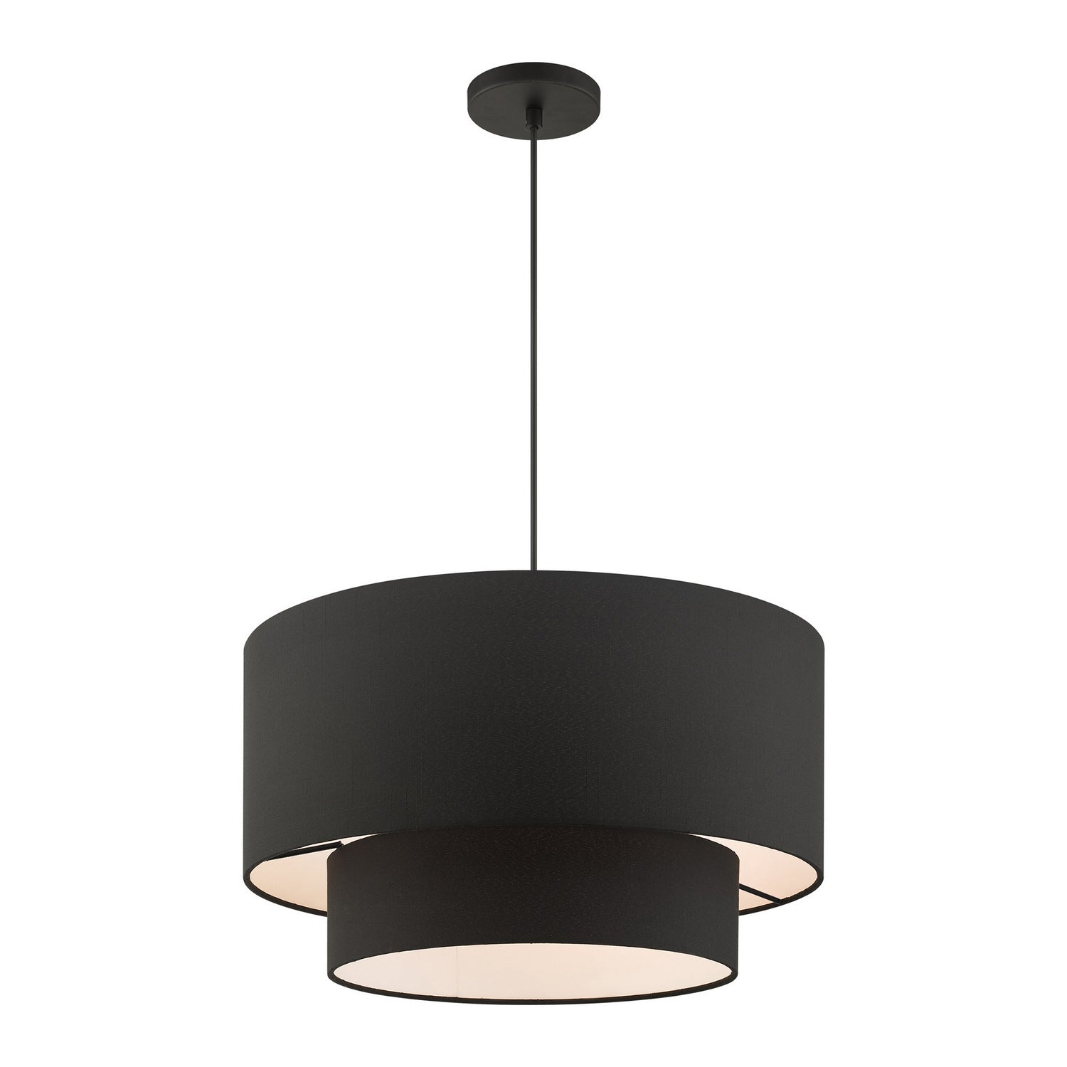 Livex Lighting - 45668-04 - Three Light Pendant - Bainbridge - Black