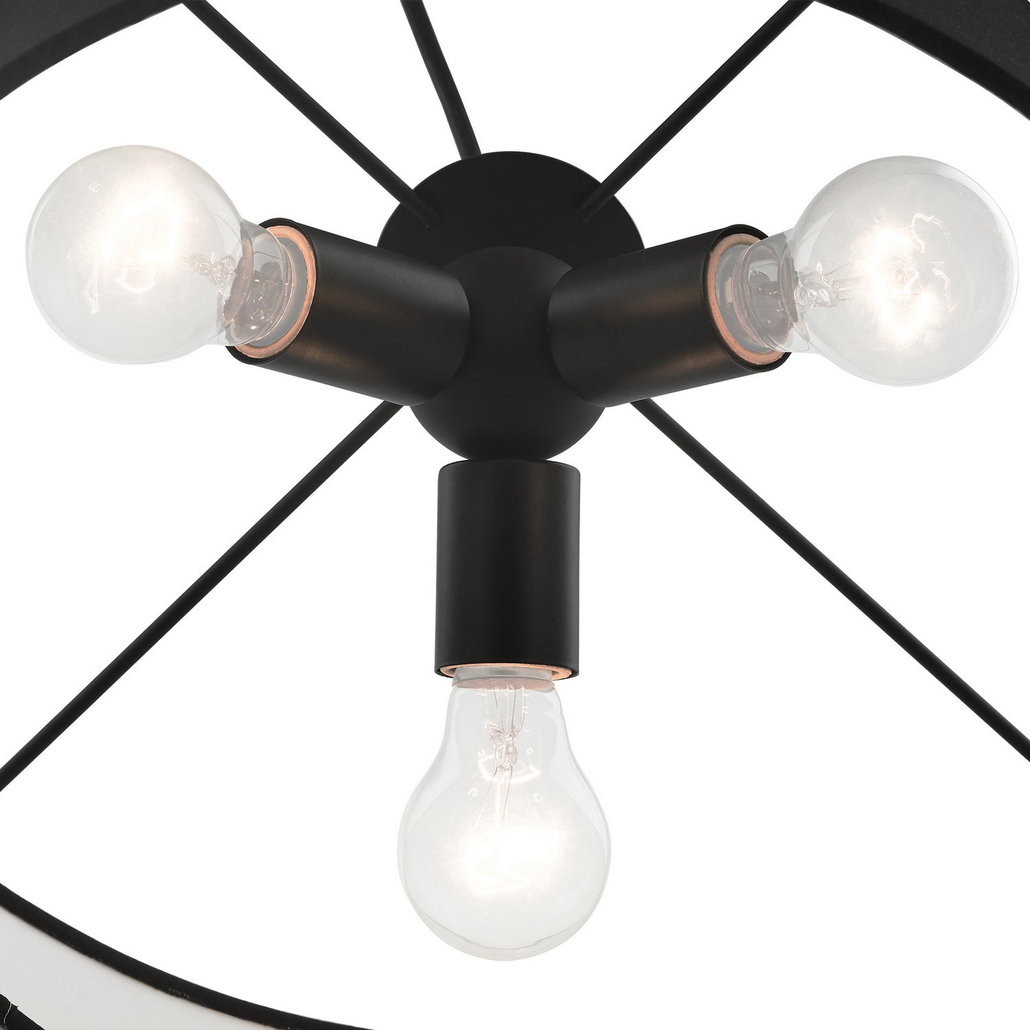 Livex Lighting - 45668-04 - Three Light Pendant - Bainbridge - Black