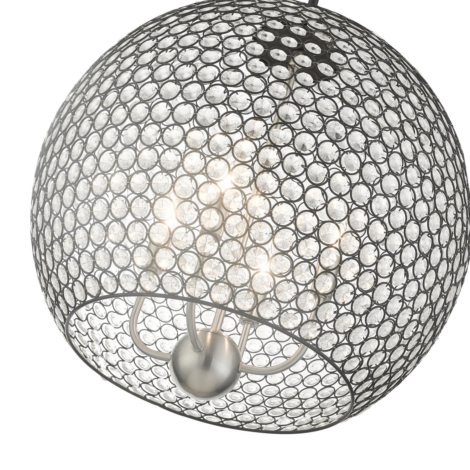 Livex Lighting - 45724-04 - Four Light Pendant - Cassandra - Black