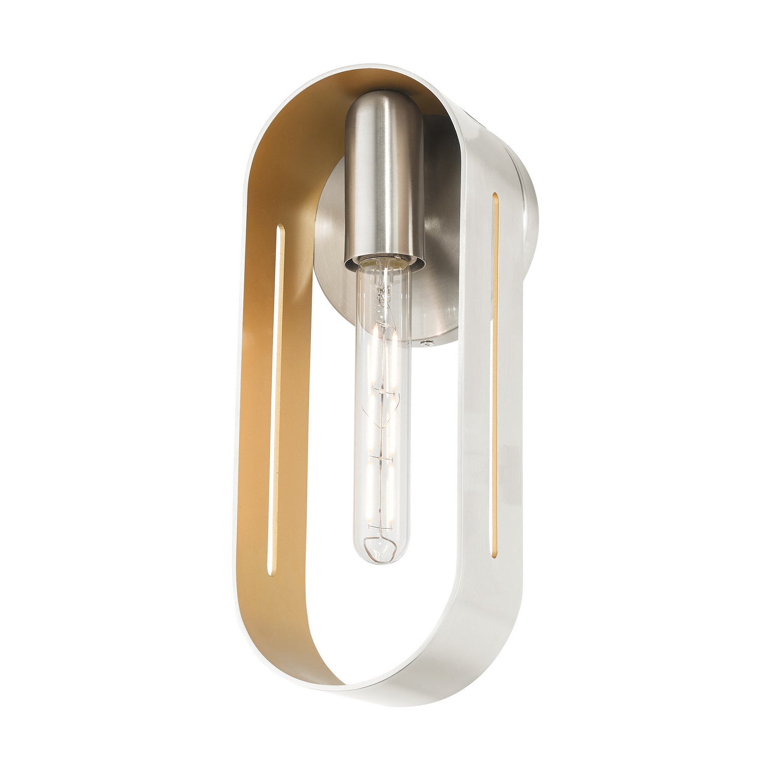 Livex Lighting - 45762-91 - One Light Wall Sconce - Ravena - Brushed Nickel