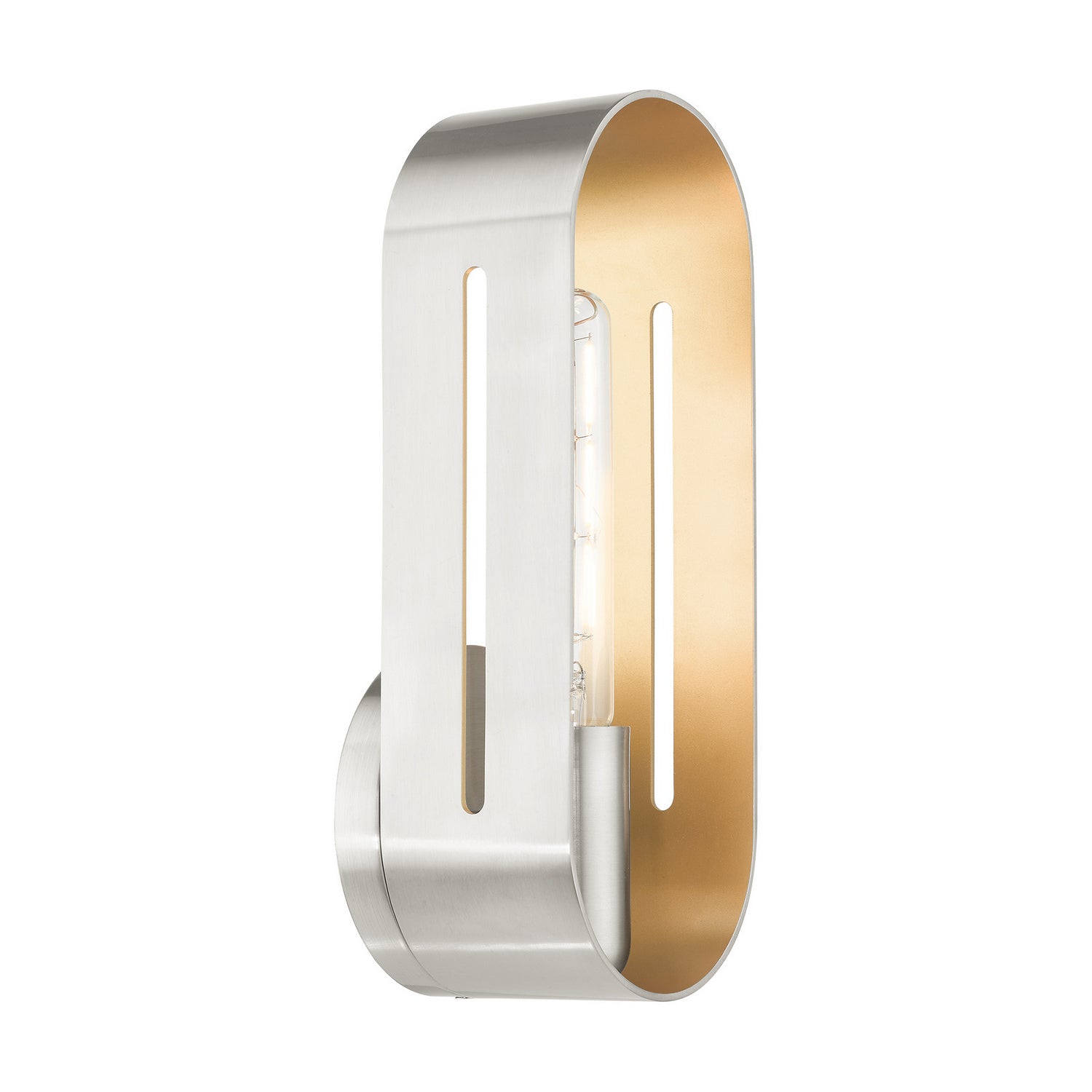 Livex Lighting - 45762-91 - One Light Wall Sconce - Ravena - Brushed Nickel