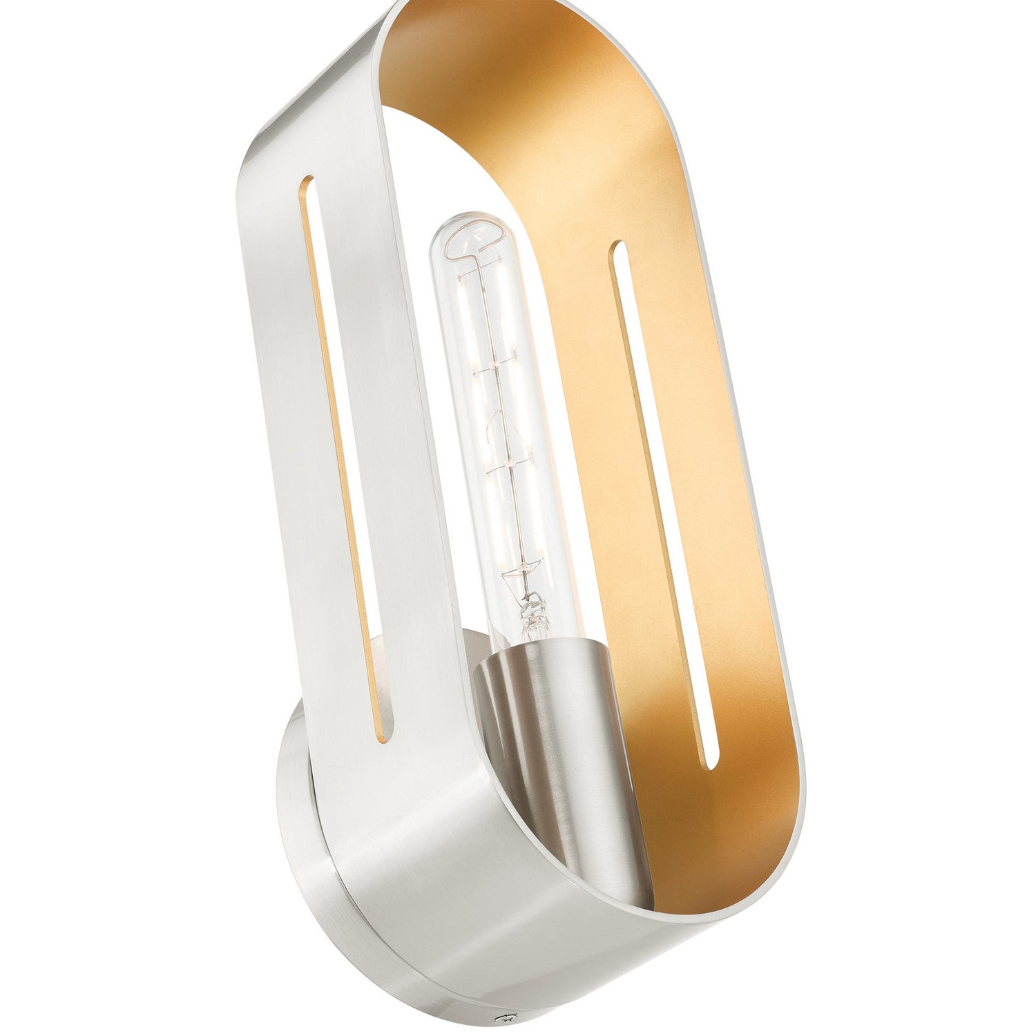 Livex Lighting - 45762-91 - One Light Wall Sconce - Ravena - Brushed Nickel
