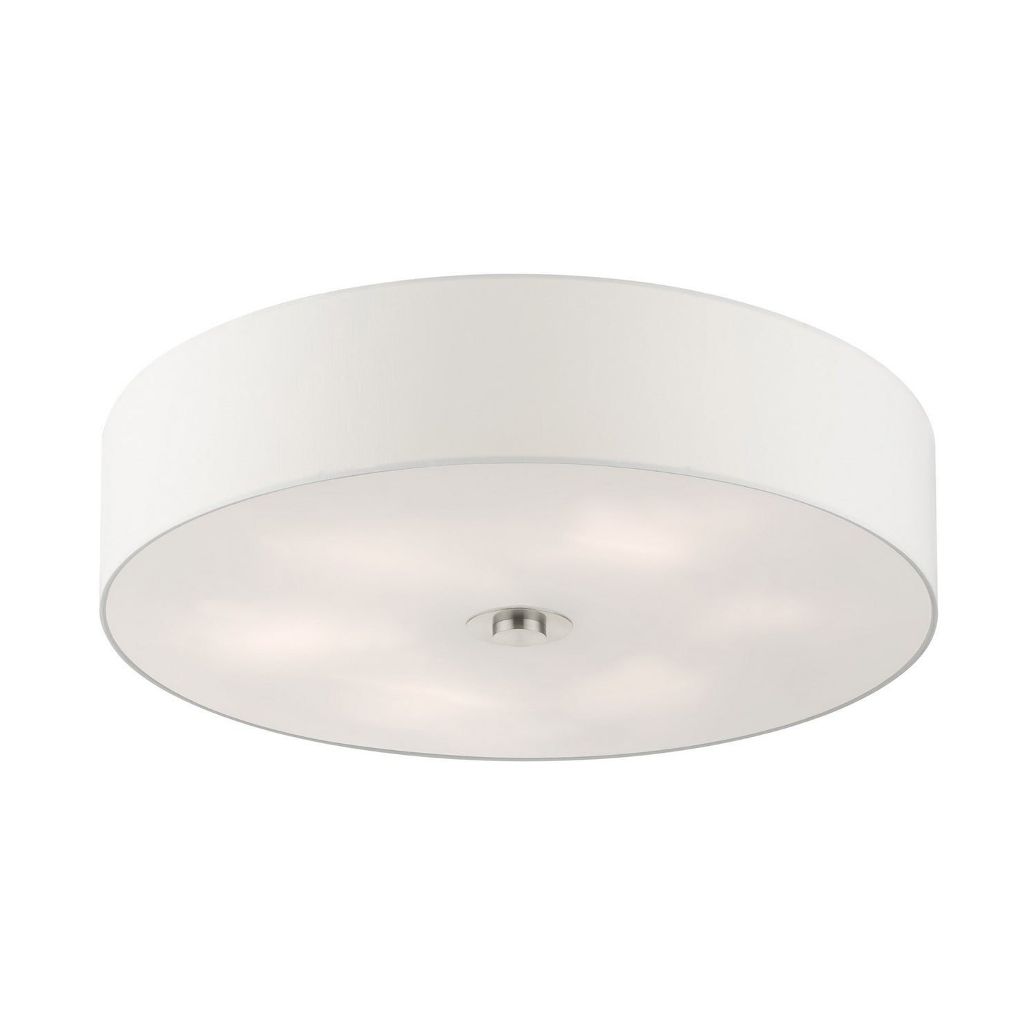 Livex Lighting - 45798-91 - Six Light Semi Flush Mount - Meridian - Brushed Nickel
