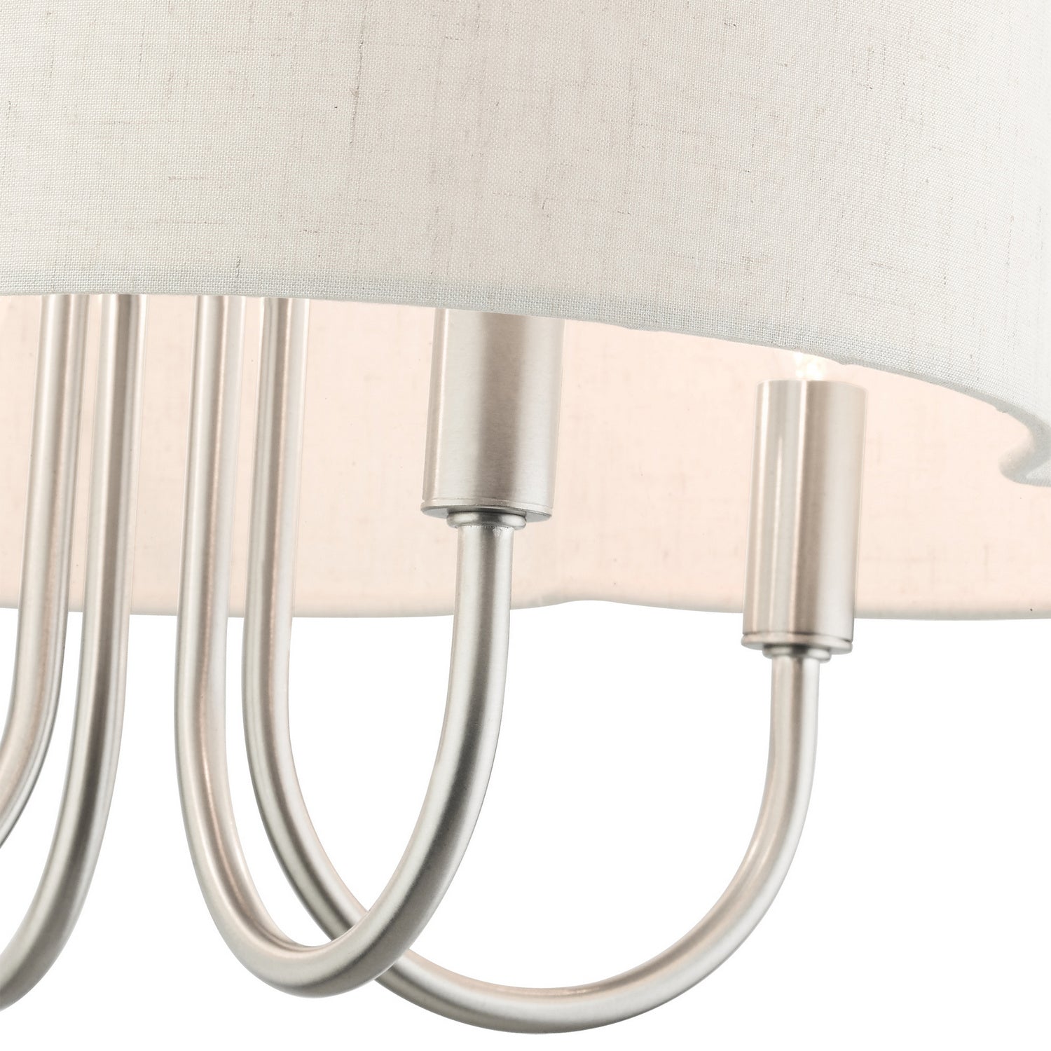Livex Lighting - 45806-91 - Four Light Chandelier - Solstice - Brushed Nickel