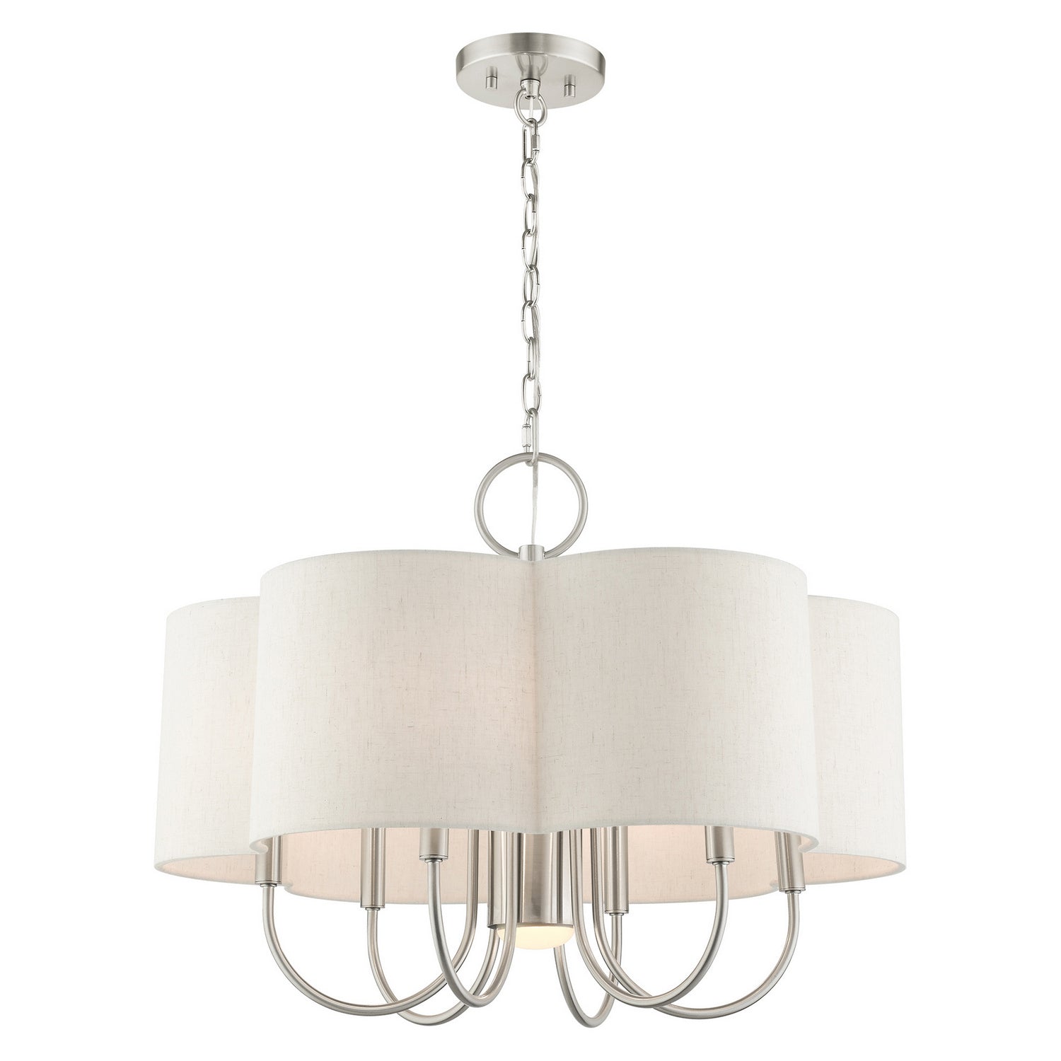 Livex Lighting - 45807-91 - Seven Light Chandelier - Solstice - Brushed Nickel