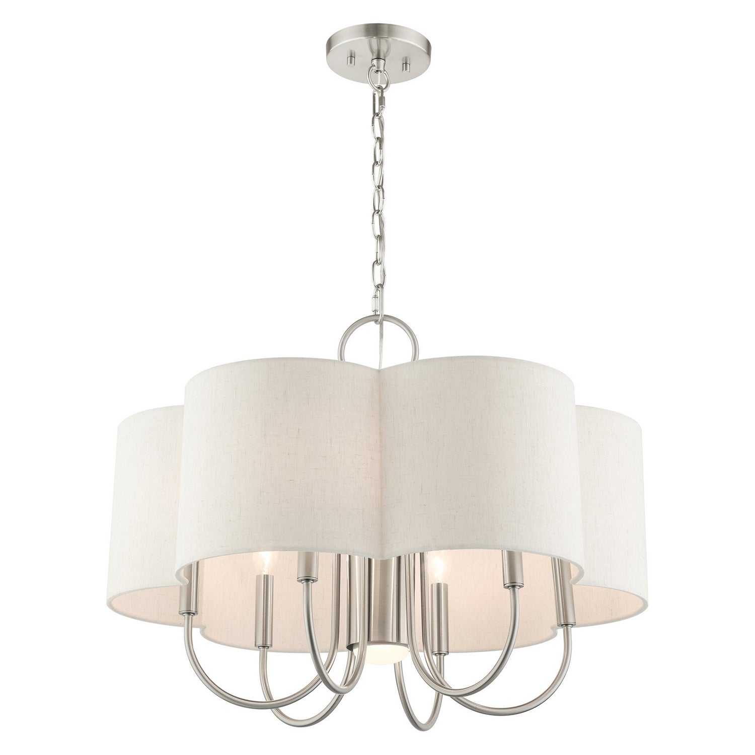 Livex Lighting - 45807-91 - Seven Light Chandelier - Solstice - Brushed Nickel