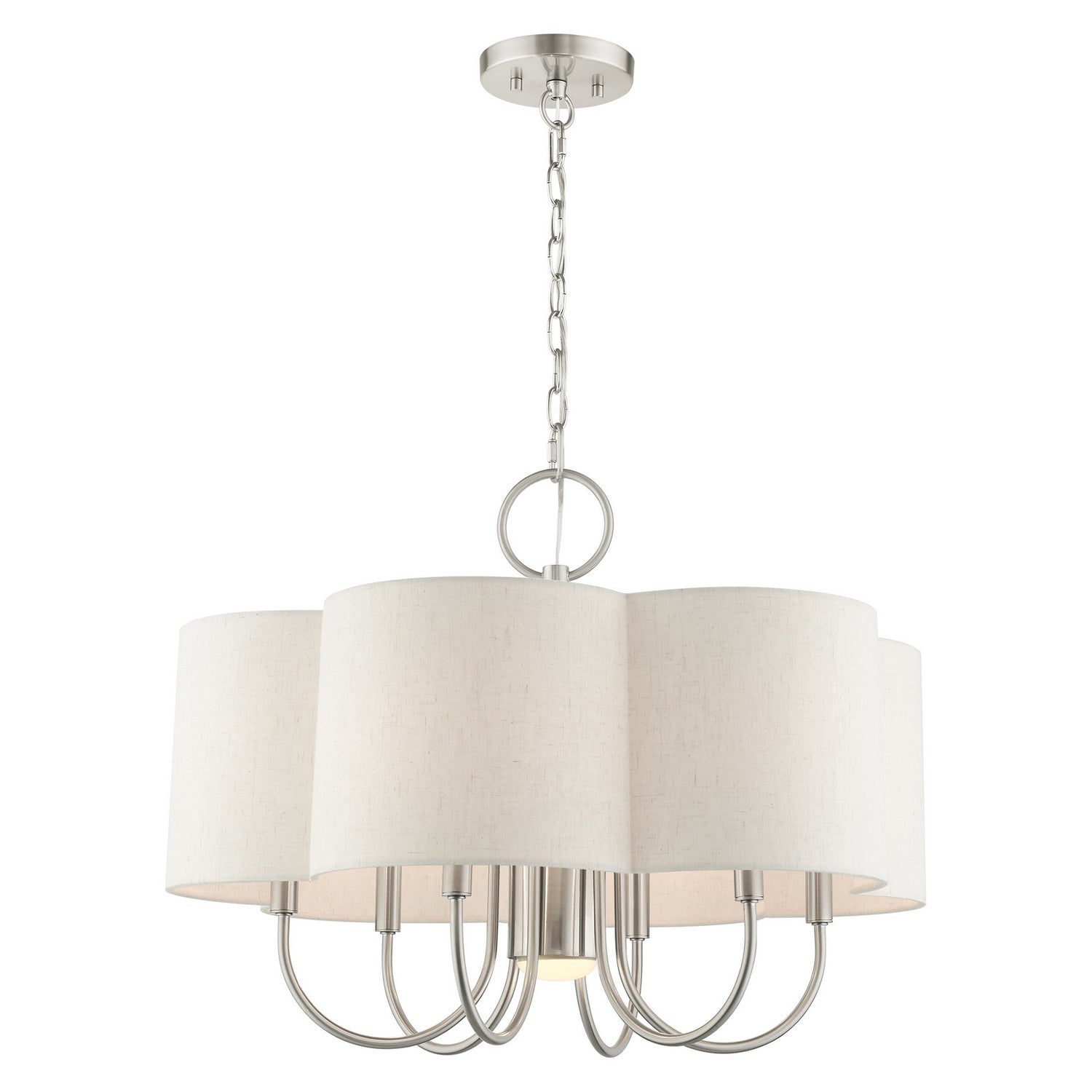 Livex Lighting - 45807-91 - Seven Light Chandelier - Solstice - Brushed Nickel