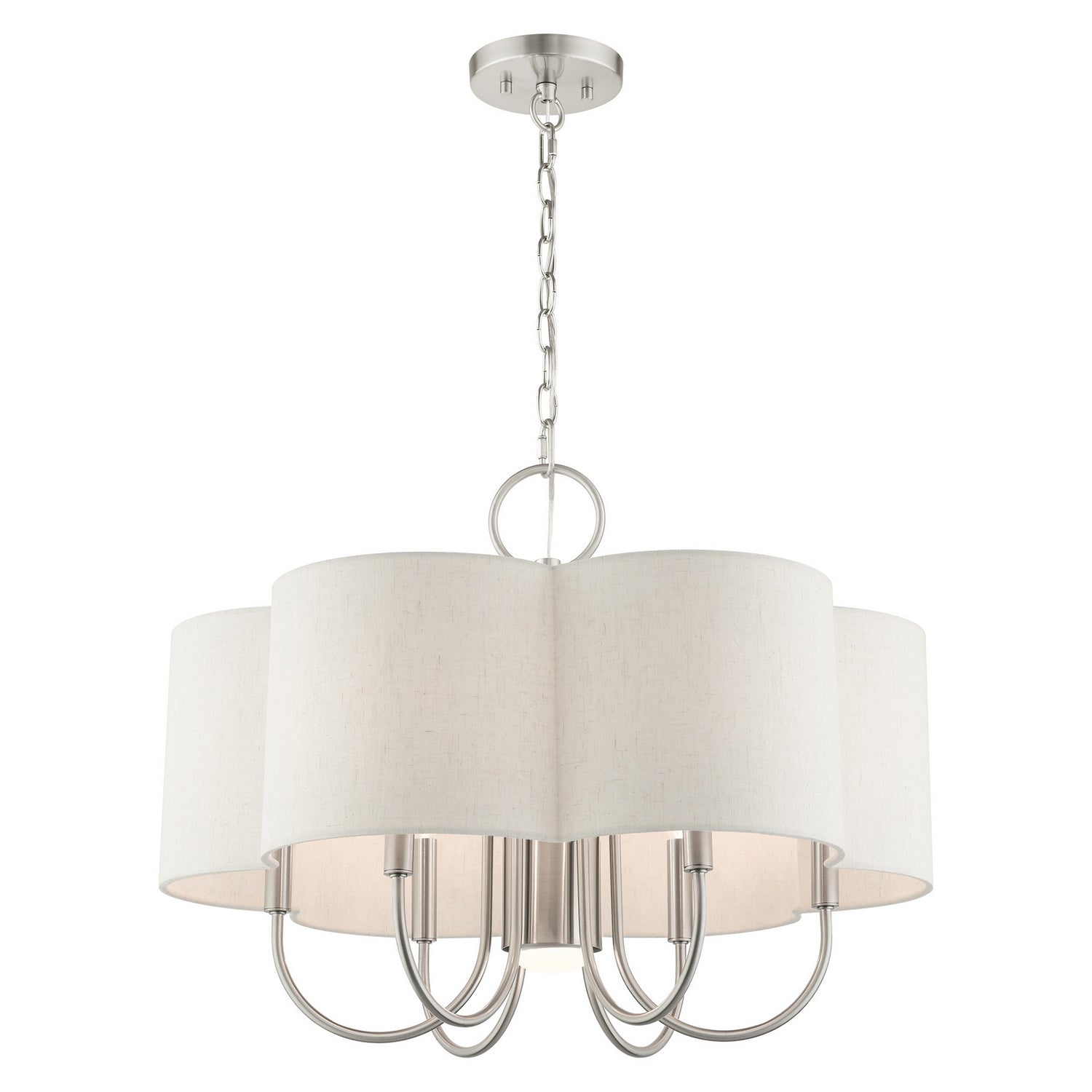 Livex Lighting - 45807-91 - Seven Light Chandelier - Solstice - Brushed Nickel