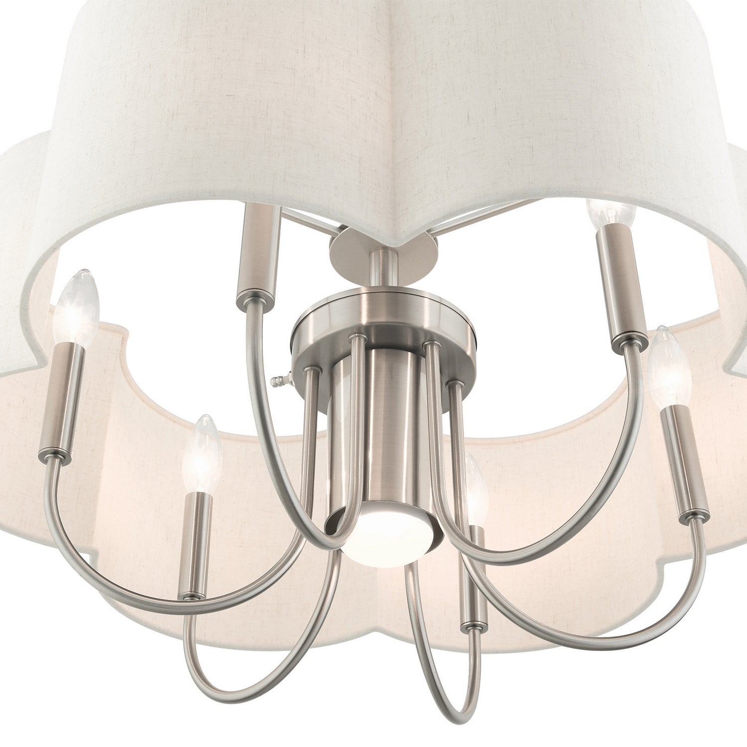 Livex Lighting - 45807-91 - Seven Light Chandelier - Solstice - Brushed Nickel