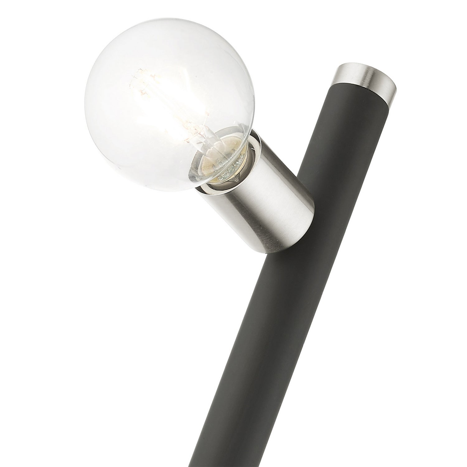Livex Lighting - 45861-04 - One Light Wall Sconce - Bannister - Black w/ Brushed Nickels